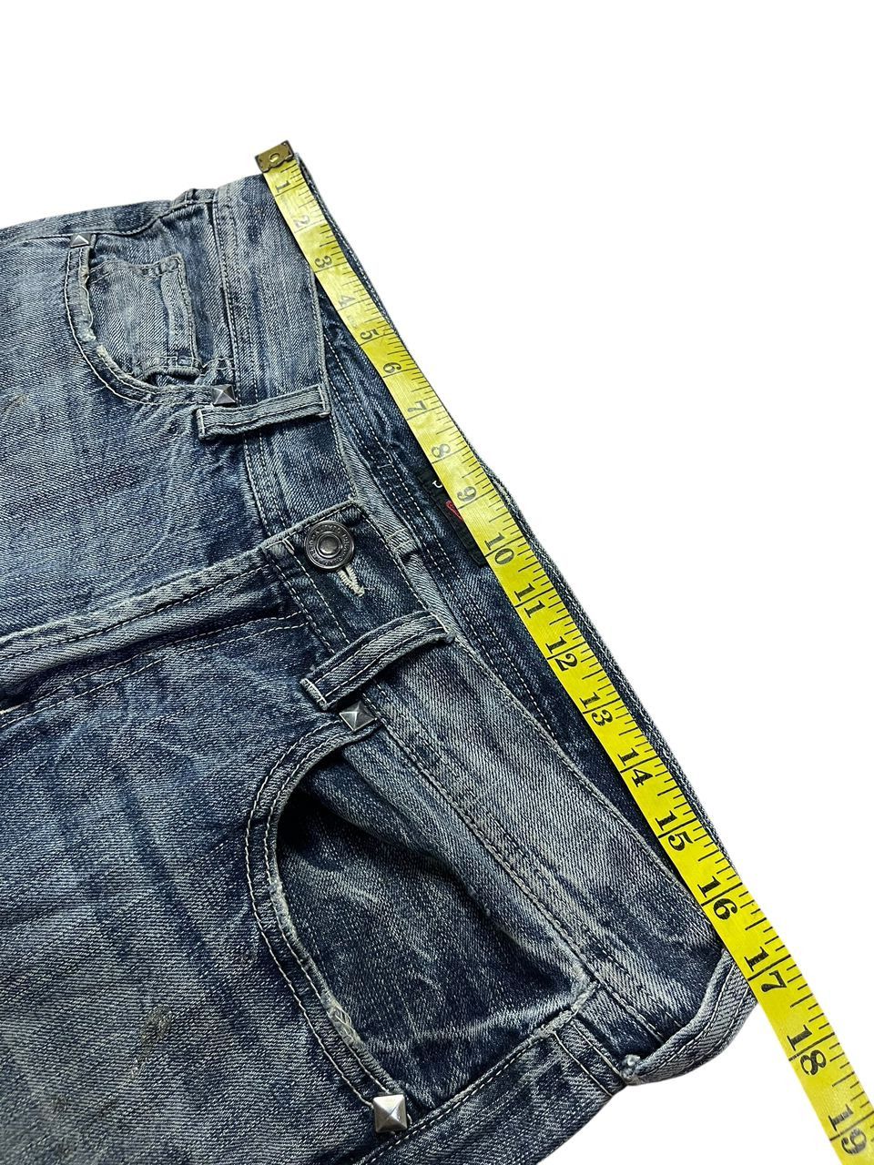 Japanese Brand Distressed Sorridere Flare Skull Denim Size US 34 / EU 50 - 6 Thumbnail
