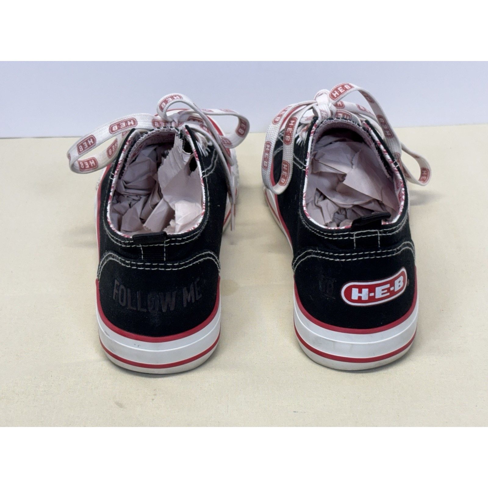 The Unbranded Brand HEB Brand Shop Women’s Shoes Size 7W Black Canvas Low Top Size US 7 / IT 37 - 4 Thumbnail