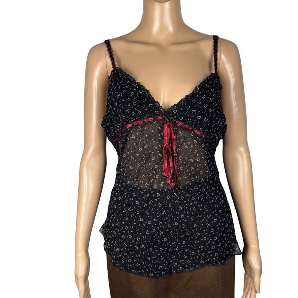 Free People NWT New Free People Heartbreaker Black Tank Top Size 8 Size M / US 6-8 / IT 42-44 - 2 Thumbnail