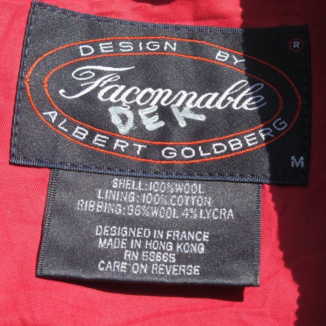 Designer × Faconnable × Vintage Vintage 1980s Faconnable french Red Tartan Jacket Shell Wol Size US M / EU 48-50 / 2 - 2 Thumbnail