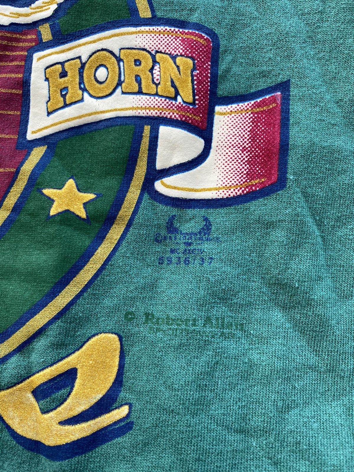 Band Tees × Vintage 1994 Robert Allan Texas Long Horn Art Shirt Davidson Style Size US M / EU 48-50 / 2 - 3 Thumbnail
