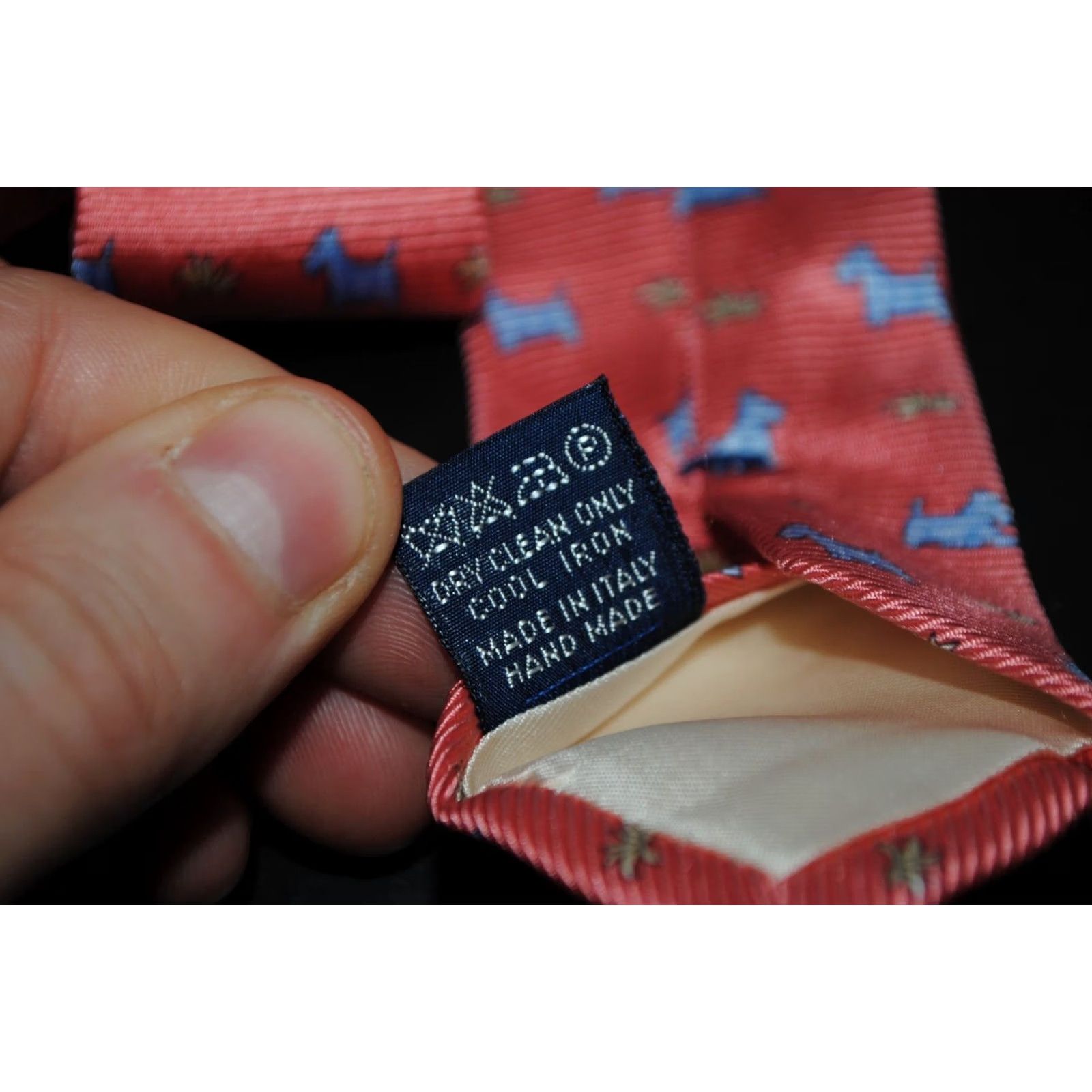 Vintage BREUER 100% SILK TIE SETA CRAVATTA ANIMAL DOGS NECKTIE MADE IN ITALY HANA MADE Pink Dogs Tie Men 57 in. reach Size ONE SIZE - 5 Thumbnail
