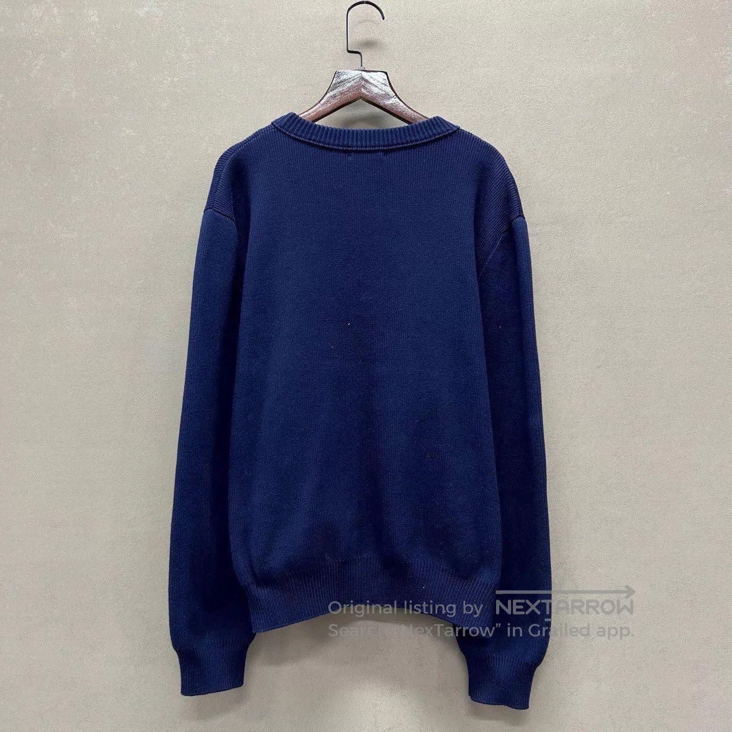 Celine Blue Crewneck Sweater with White Text. Size US S / EU 44-46 / 1 - 2 Thumbnail
