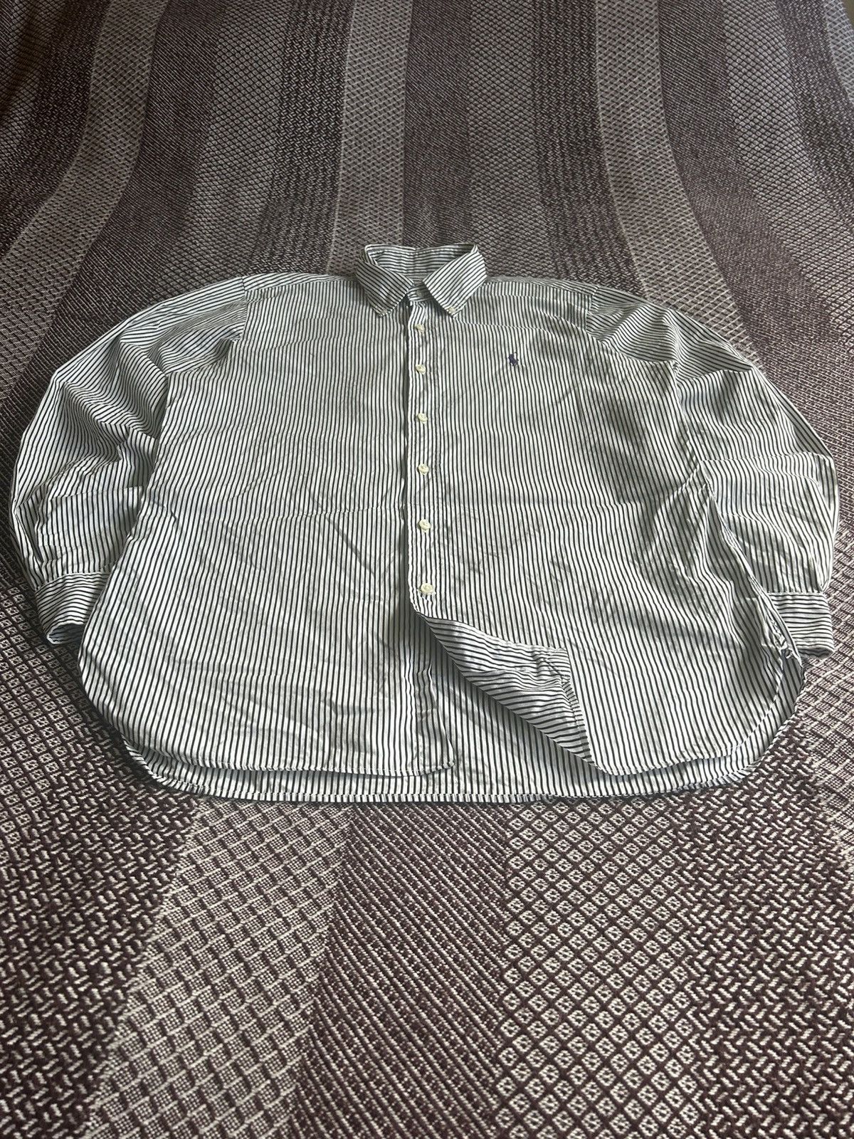 Polo Ralph Lauren Polo Ralph Lauren Striped Solid Style Shirt Button Up Size M Size US M / EU 48-50 / 2 - 3 Thumbnail