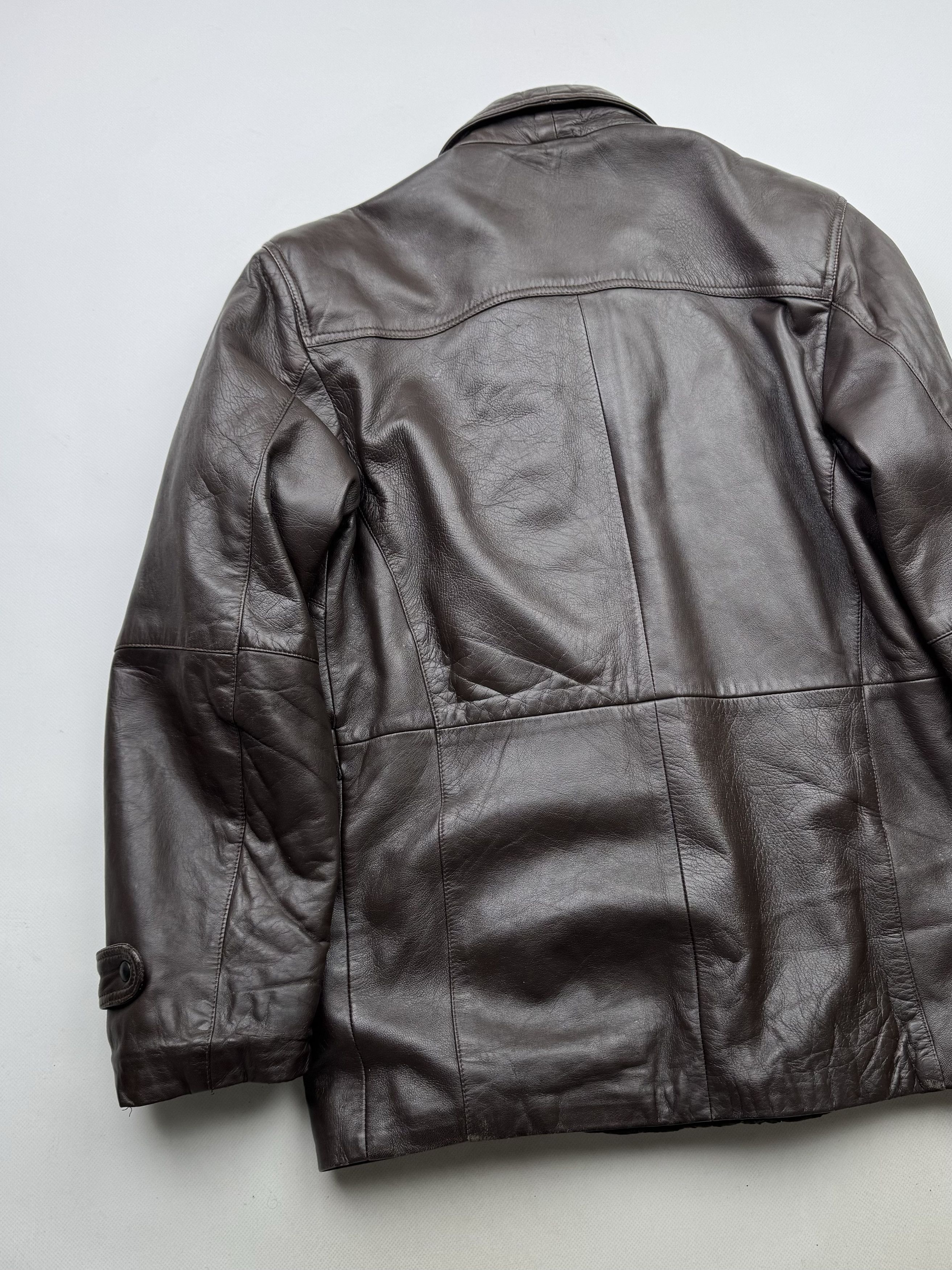 Vintage 90's Leather Jacket B95(V293)E2 Size US L / EU 52-54 / 3 - 8 Thumbnail