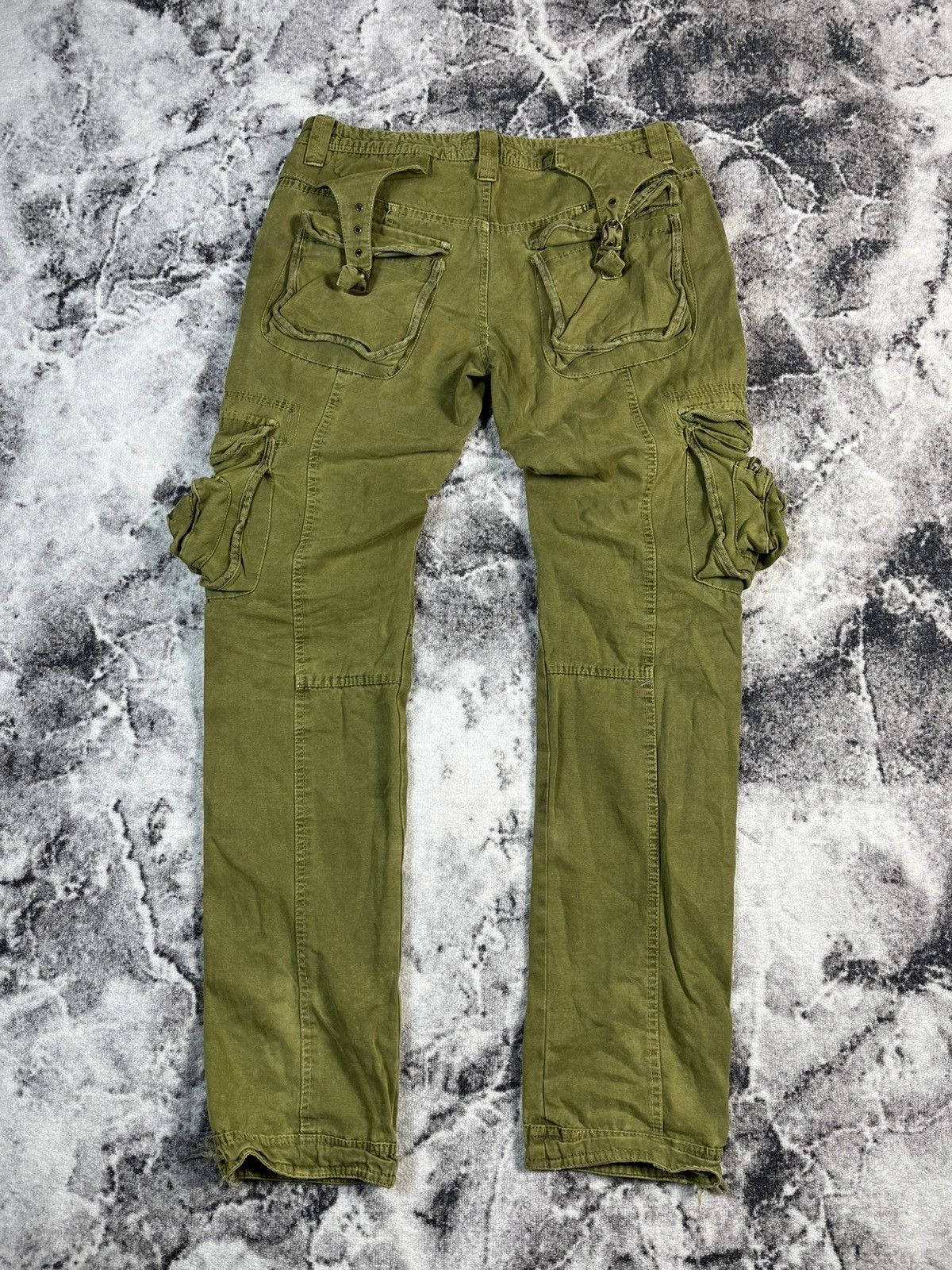 Other Olive Multi Pocket Cargo Pants Size 36 Fit 34 Size US 34 / EU 50 - 13 Thumbnail