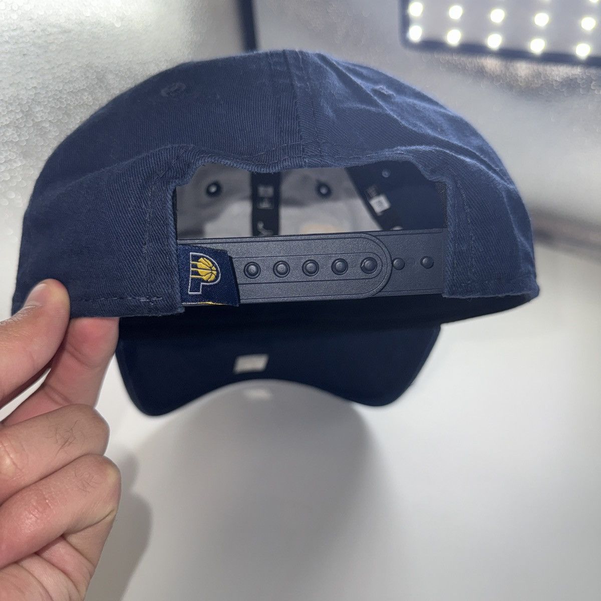 NBA × Vintage Navy and yellow Indiana Pacers nba snap back hat Size ONE SIZE - 4 Thumbnail
