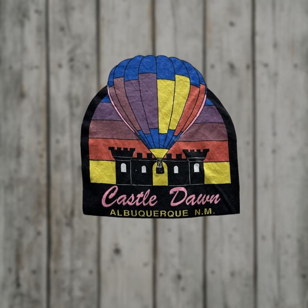 Vintage VINTAGE Castle Dawn Shirt Mens Large White Graphic 90s Travel Albuquerque Graphic Ballon Tee Size US L / EU 52-54 / 3 - 1 Thumbnail