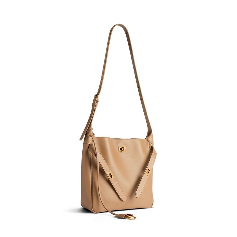 Balenciaga o1srvl11e0326 Size: OS / Bel Air Small Hobo Bag in Latte Size ONE SIZE - 2 Thumbnail
