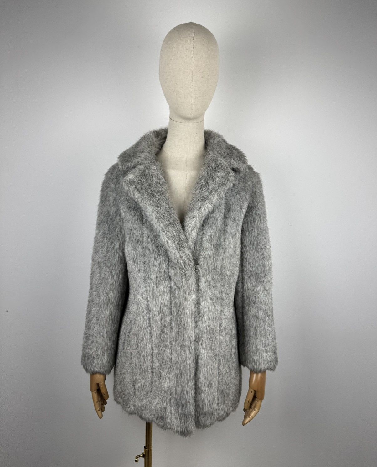 Vintage Women’s Vintage Astraka Of London Faux Fur Coat size 10 Size L / US 10 / IT 46 - 1 Thumbnail