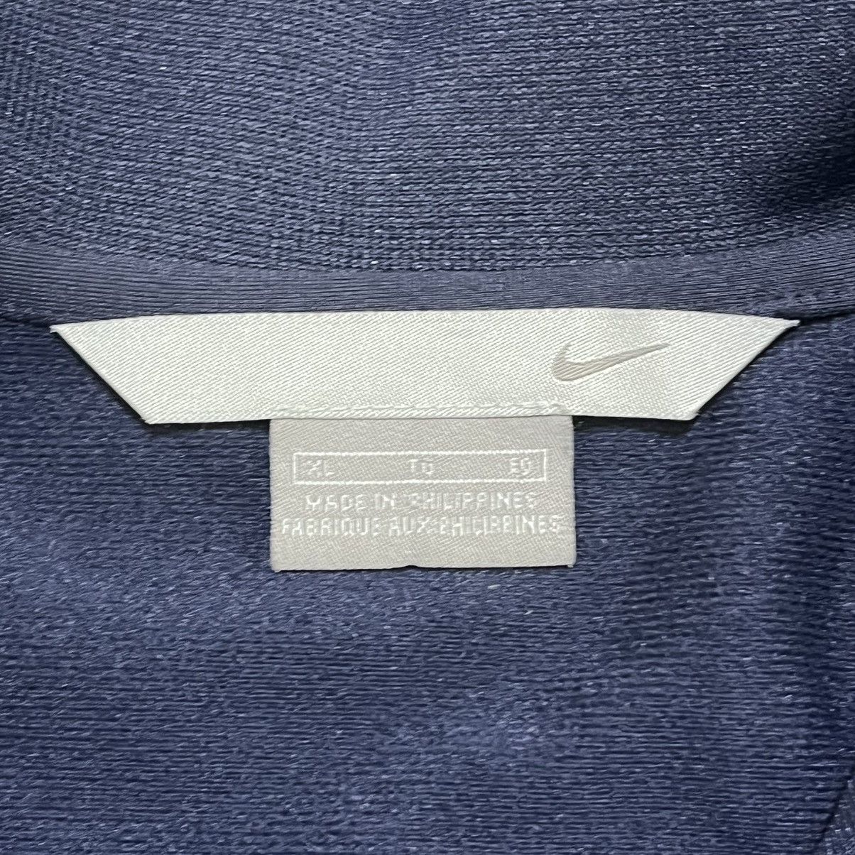 Nike Vintage Y2K Nike Mini Swoosh Navy Blue Track Jacket Size US XL / EU 56 / 4 - 5 Thumbnail