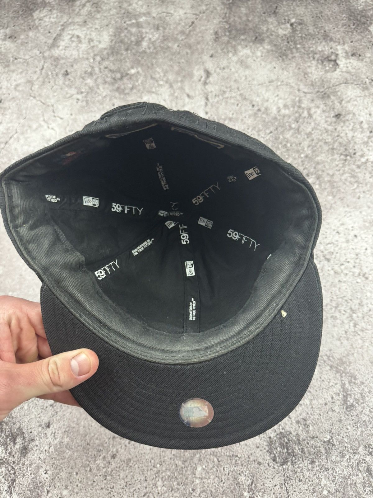 New York Yankees New Era NYC Yankees Black Monogram Vintage Cap Rap sk8 Size ONE SIZE - 7 Thumbnail
