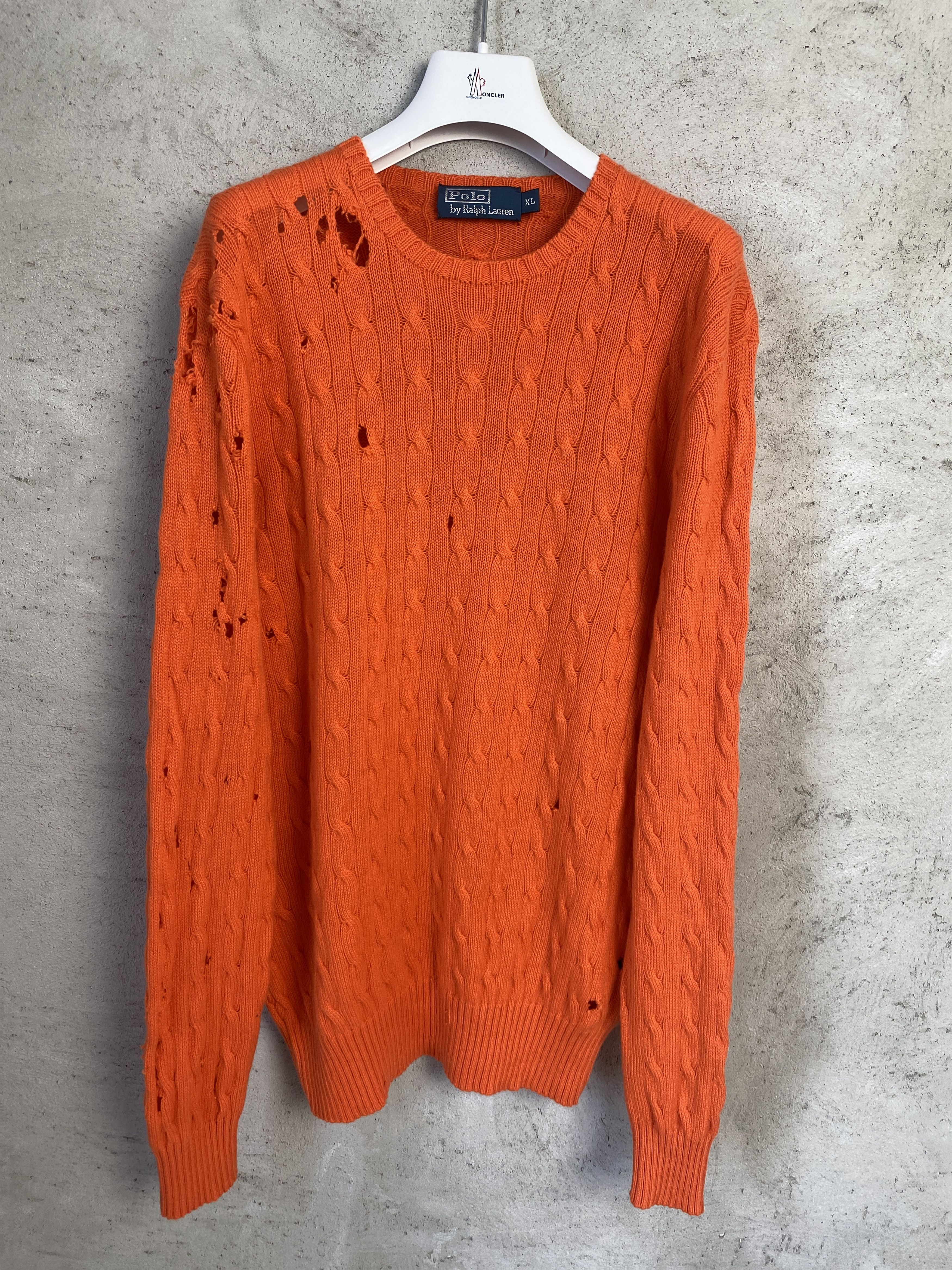 Polo Ralph Lauren Polo Ralph Lauren cashmere distressed sweater knitwear Size US XL / EU 56 / 4 - 1 Thumbnail