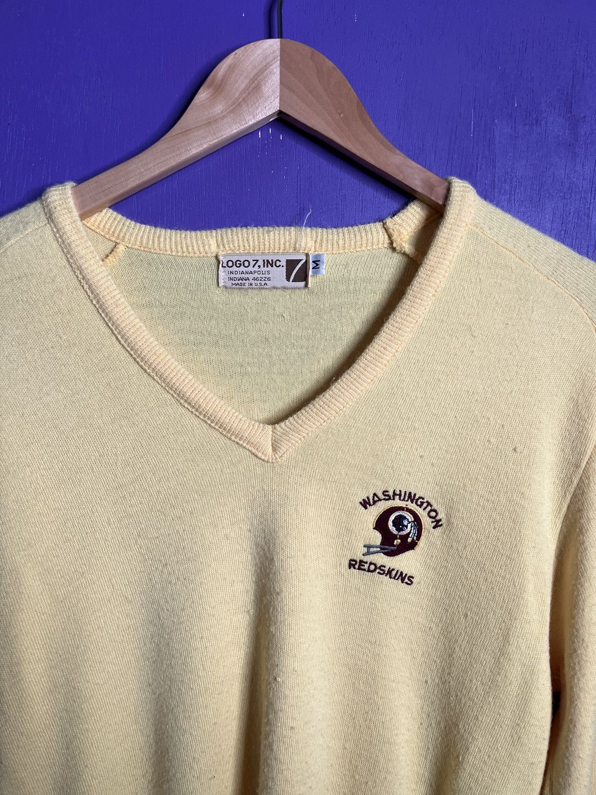 Logo 7 × NFL × Vintage Vintage 80s Logo 7 Washington Redskins sweater Size US M / EU 48-50 / 2 - 3 Thumbnail