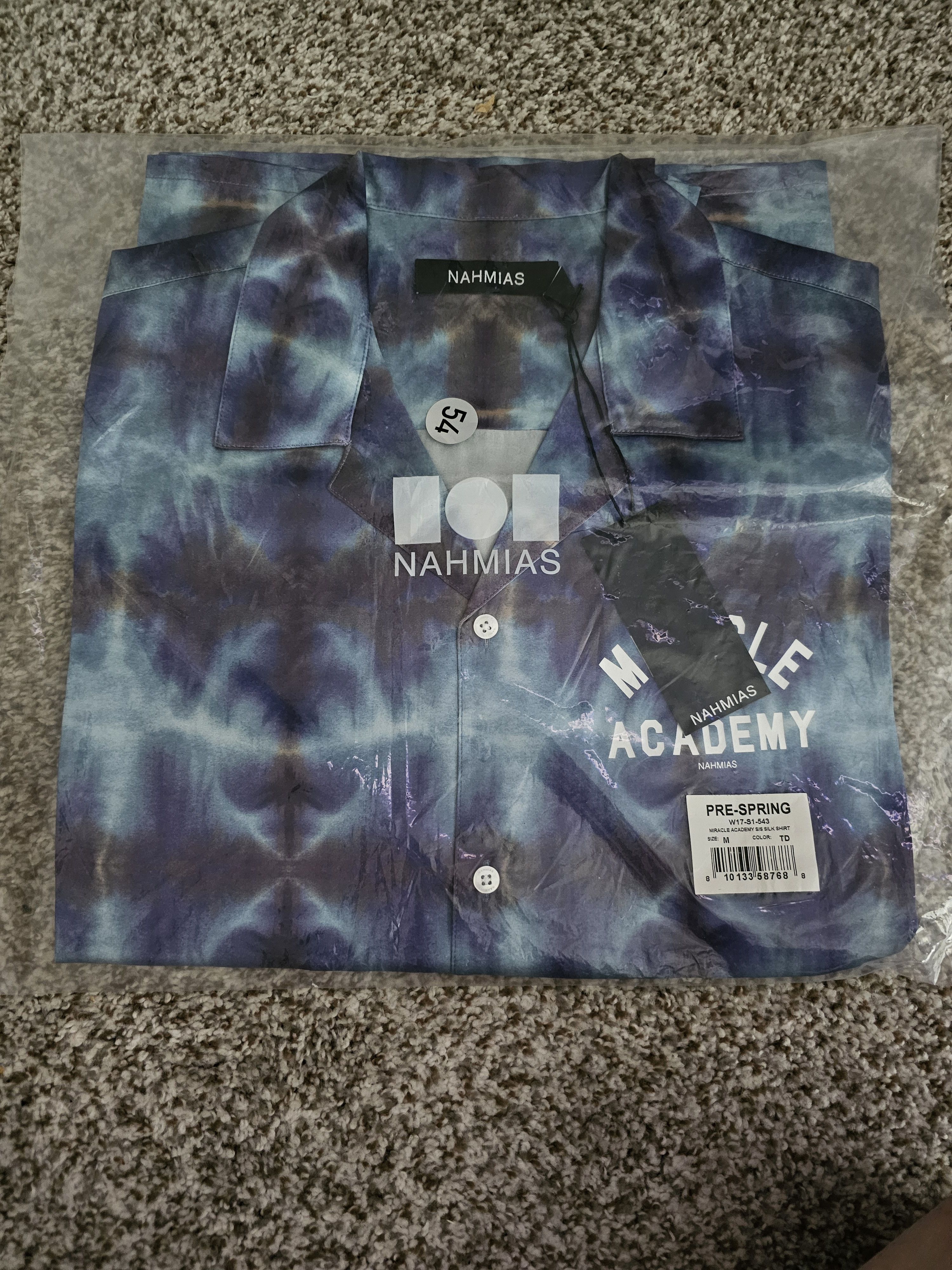 Nahmias Nahmias Tye Dye Miracle Academy Silk Shirt Size US M / EU 48-50 / 2 - 12 Thumbnail