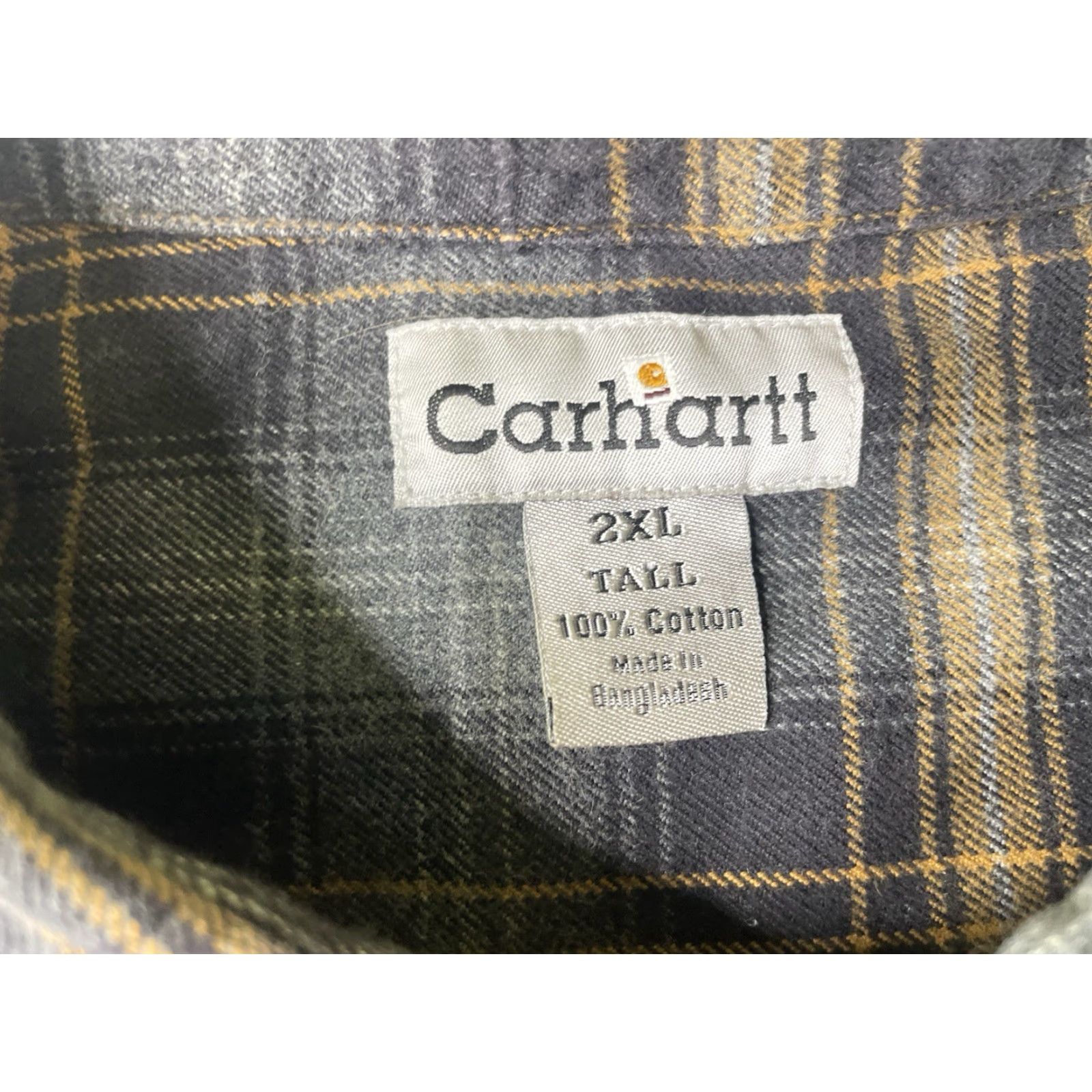 Carhartt Carhartt Shirt Men's 2XLT Heavyweight Flannel Plaid Long Sleeve Cotton S175 Work Size US XXL / EU 58 / 5 - 3 Thumbnail