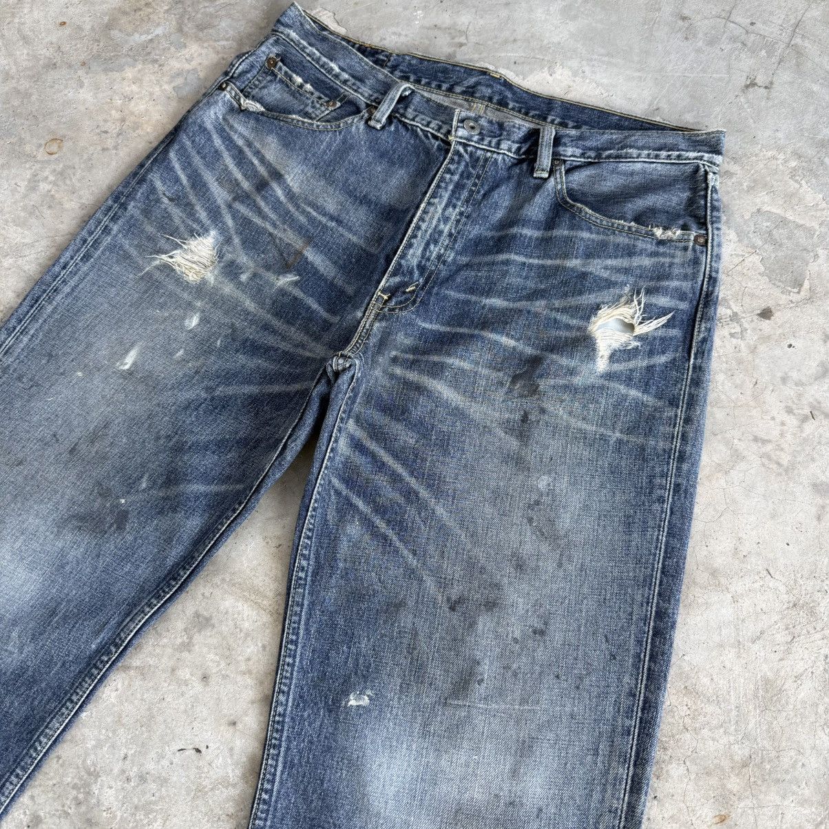 Levi's Vintage Clothing W36x33 Vintage Levi's 502 Faded Denim Jean Pants Size US 36 / EU 52 - 7 Thumbnail