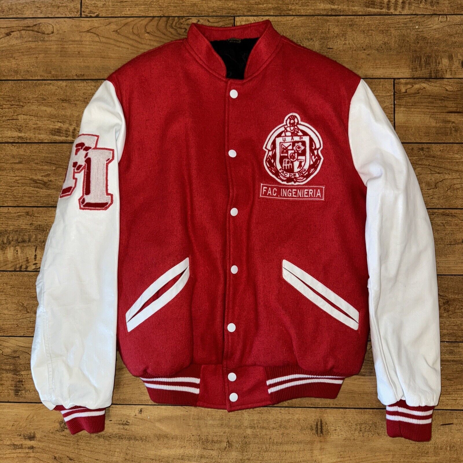 Japanese Brand × Vintage Vintage Made In Mexico Josiro Letterman Jacket Size 42 24x26 Size US M / EU 48-50 / 2 - 1 Thumbnail