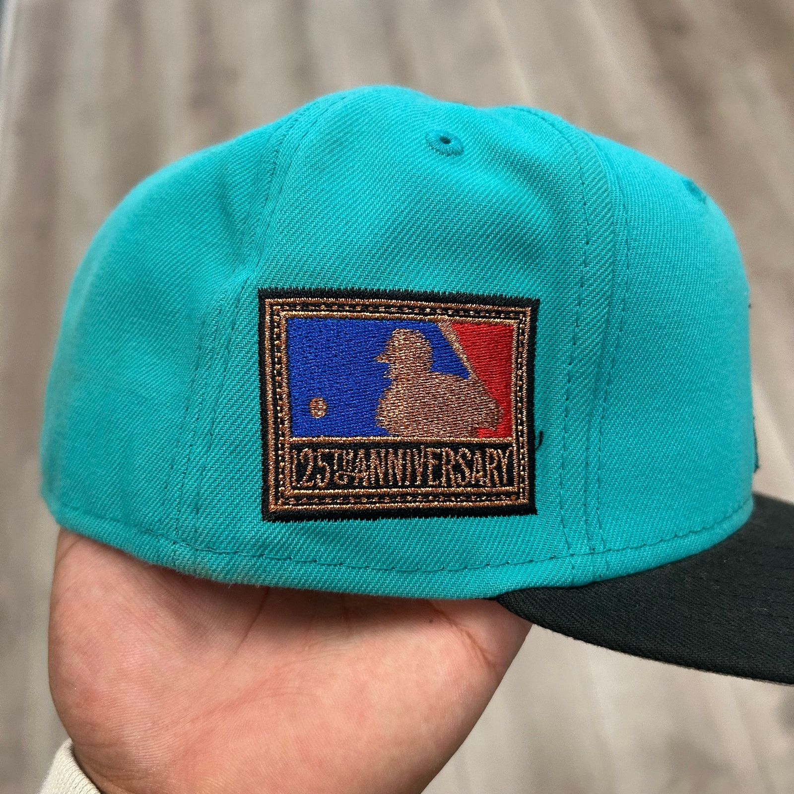 New Era Florida Miami Marlins MLB 125th Anniversary Fitted Hat 7 5/8 Size ONE SIZE - 6 Thumbnail