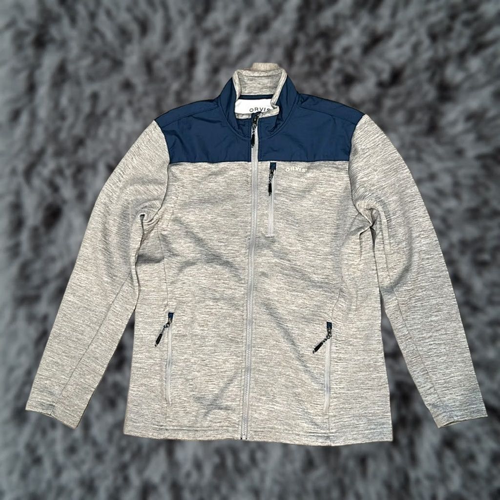 Orvis Orvis Full Zip Fleece Jacket - Small Men Gray Polyester Windbreaker Jacket Size US S / EU 44-46 / 1 - 1 Thumbnail