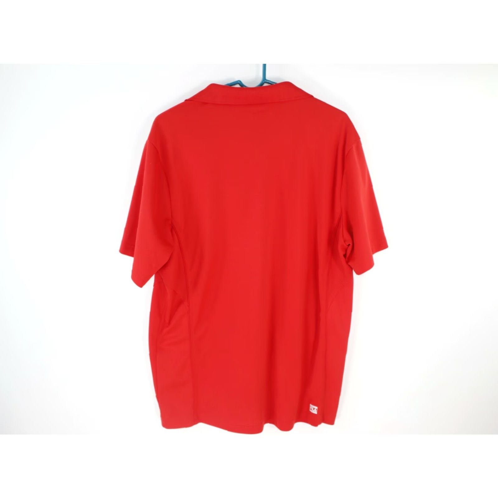 Fila FILA Sport Mens Short Sleeves Activewear Red Golf Polo T-Shirt XL Size Red Logo Shirt Mens Polo T-Shirt Sports Style Knit Polyester 100% Club Shirt Size US XL / EU 56 / 4 - 2 Thumbnail