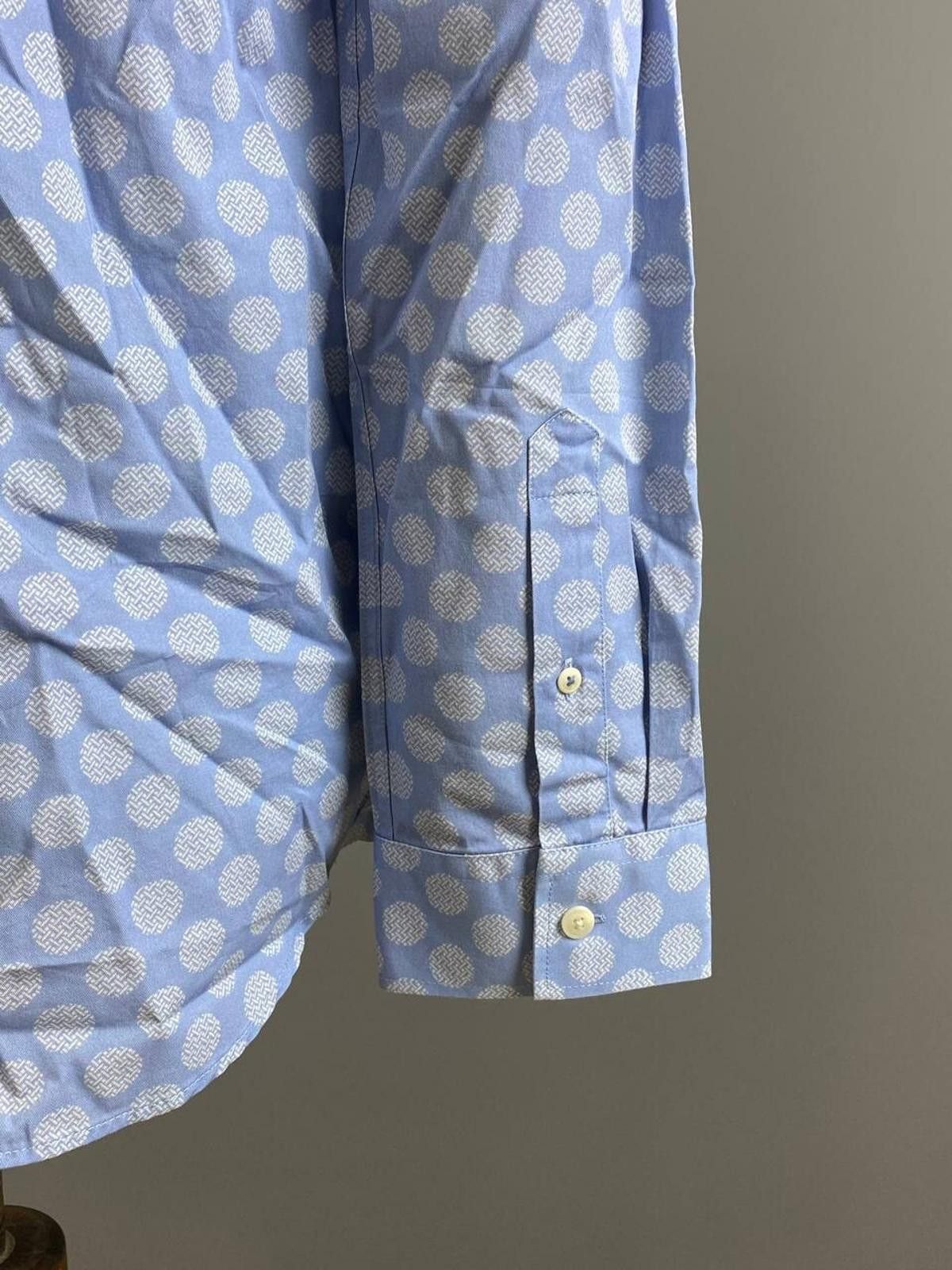 Ted Baker BNWT Ted Baker MMA-Barnard LS Geo Dot Blue Shirt Size 3 Size US M / EU 48-50 / 2 - 11 Thumbnail