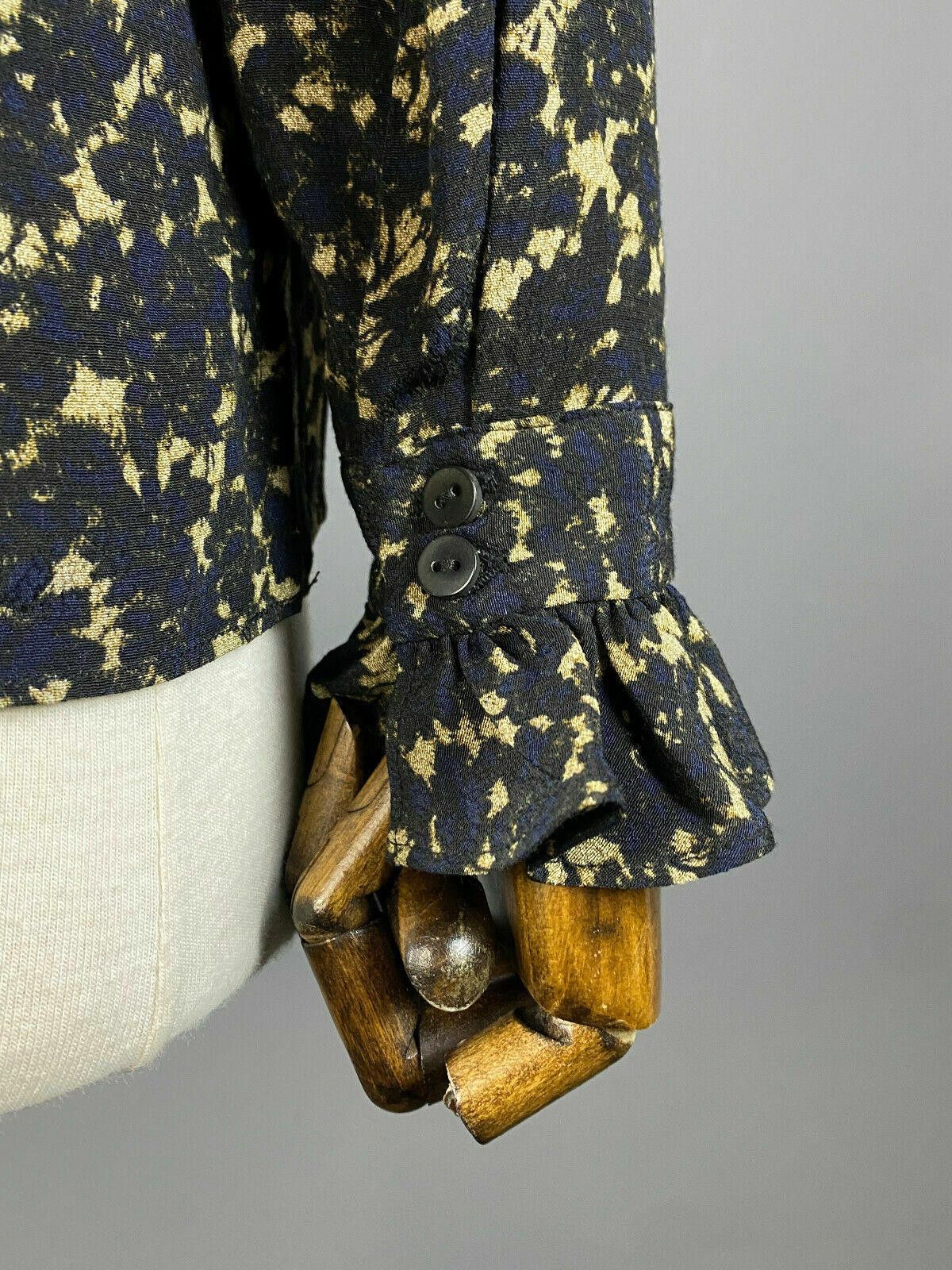Wilkes Bashford BA&SH Viscose Top in Bleu Nuit Long Sleeve Blouse Size 0 Size XS / US 0-2 / IT 36-38 - 8 Thumbnail