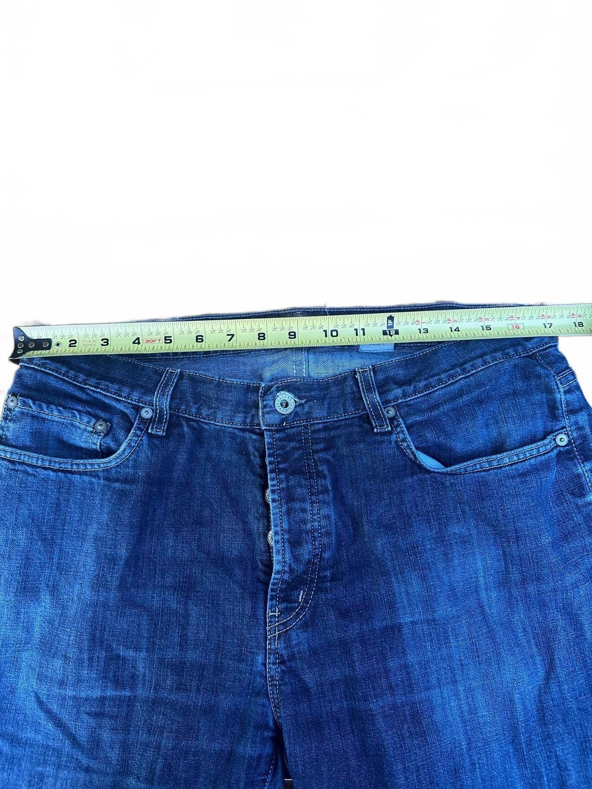 Designer John Varvatos USA Slim Fit Jeans, 34×32 (Actual) Dark Indigo Size US 36 / EU 52 - 6 Thumbnail