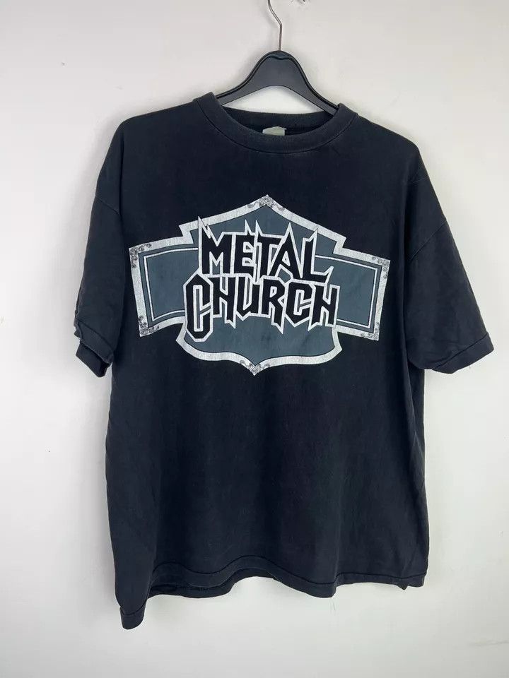 Vintage Rare Vintage Metal Church The Human Factor European Tour Size US XL / EU 56 / 4 - 1 Thumbnail
