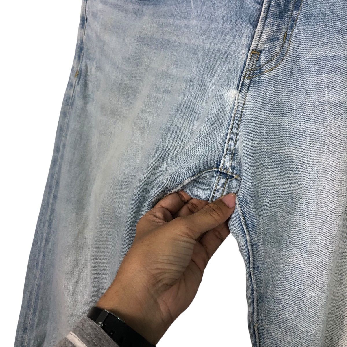 Japanese Brand SHIPS “Destroyed Knee” Slim Denim Issey Miyake Size 30" / US 8 / IT 44 - 16 Thumbnail