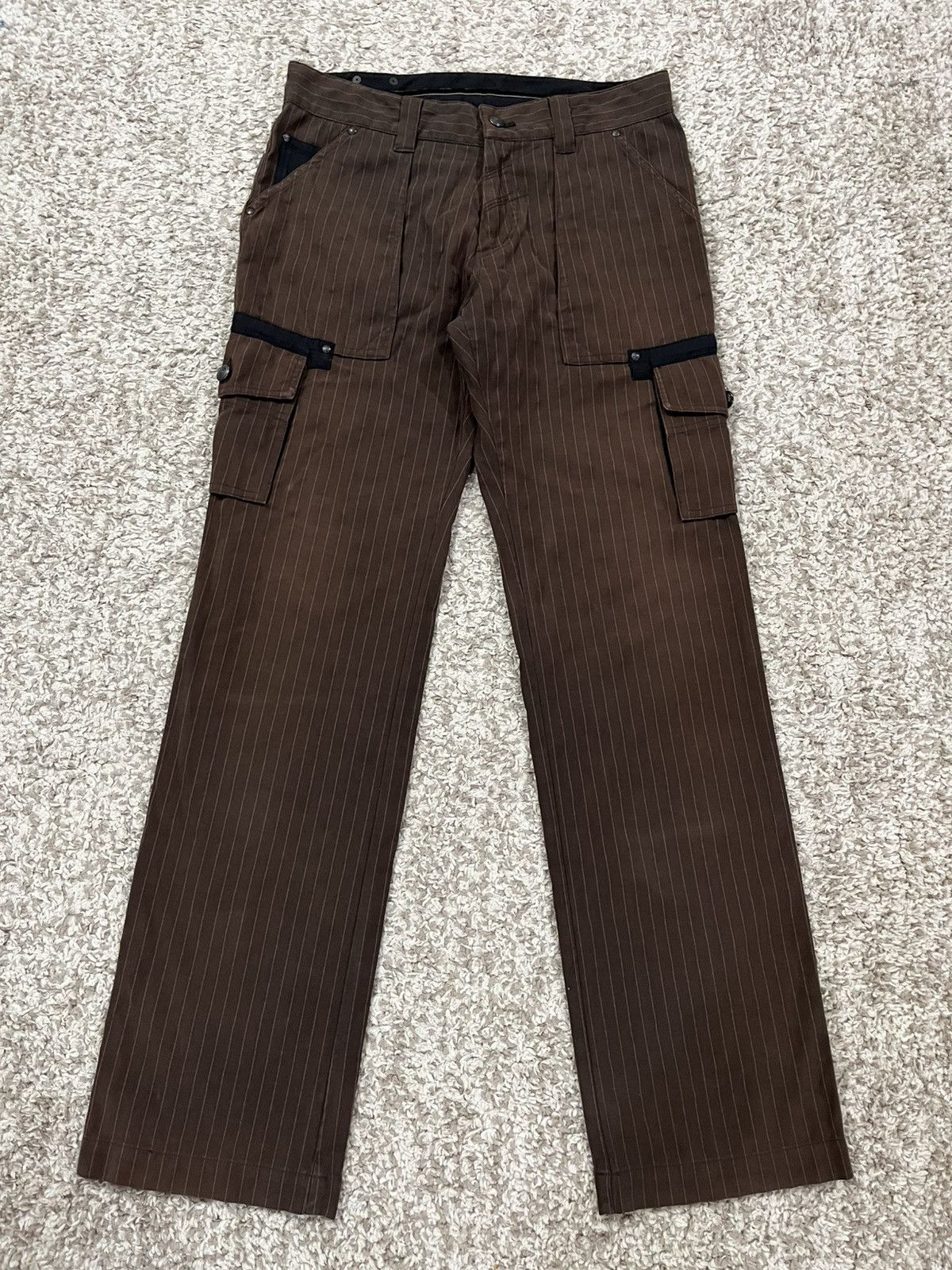 Issey Miyake 🔥FINAL DROP🔥 291295=HOMME Hickory Stripe Sun-Faded Cargo Size US 32 / EU 48 - 2 Thumbnail