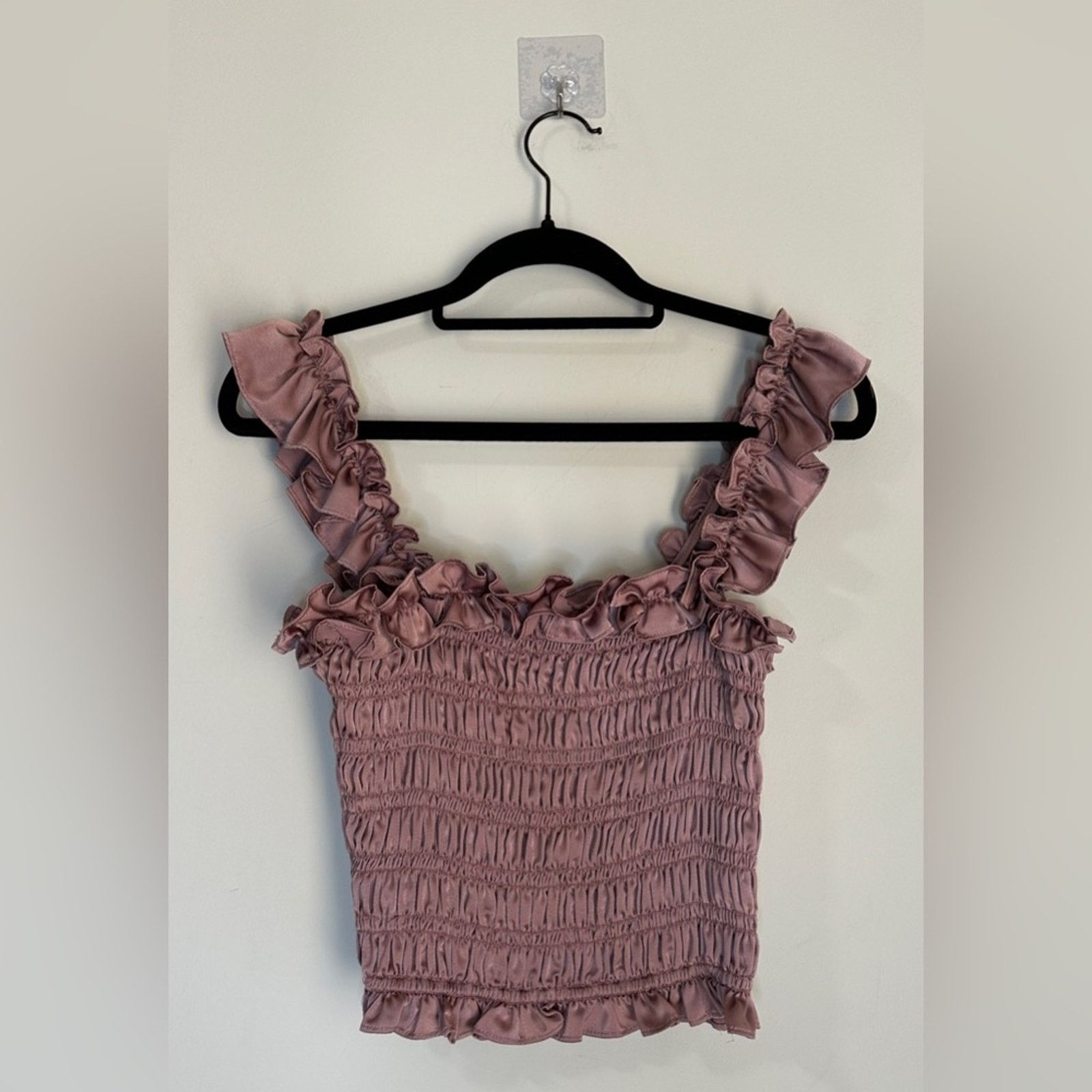ELLIATT ELLIATT Size XS Cyrene Top Light Mauve Smocking Size XS / US 0-2 / IT 36-38 - 6 Thumbnail