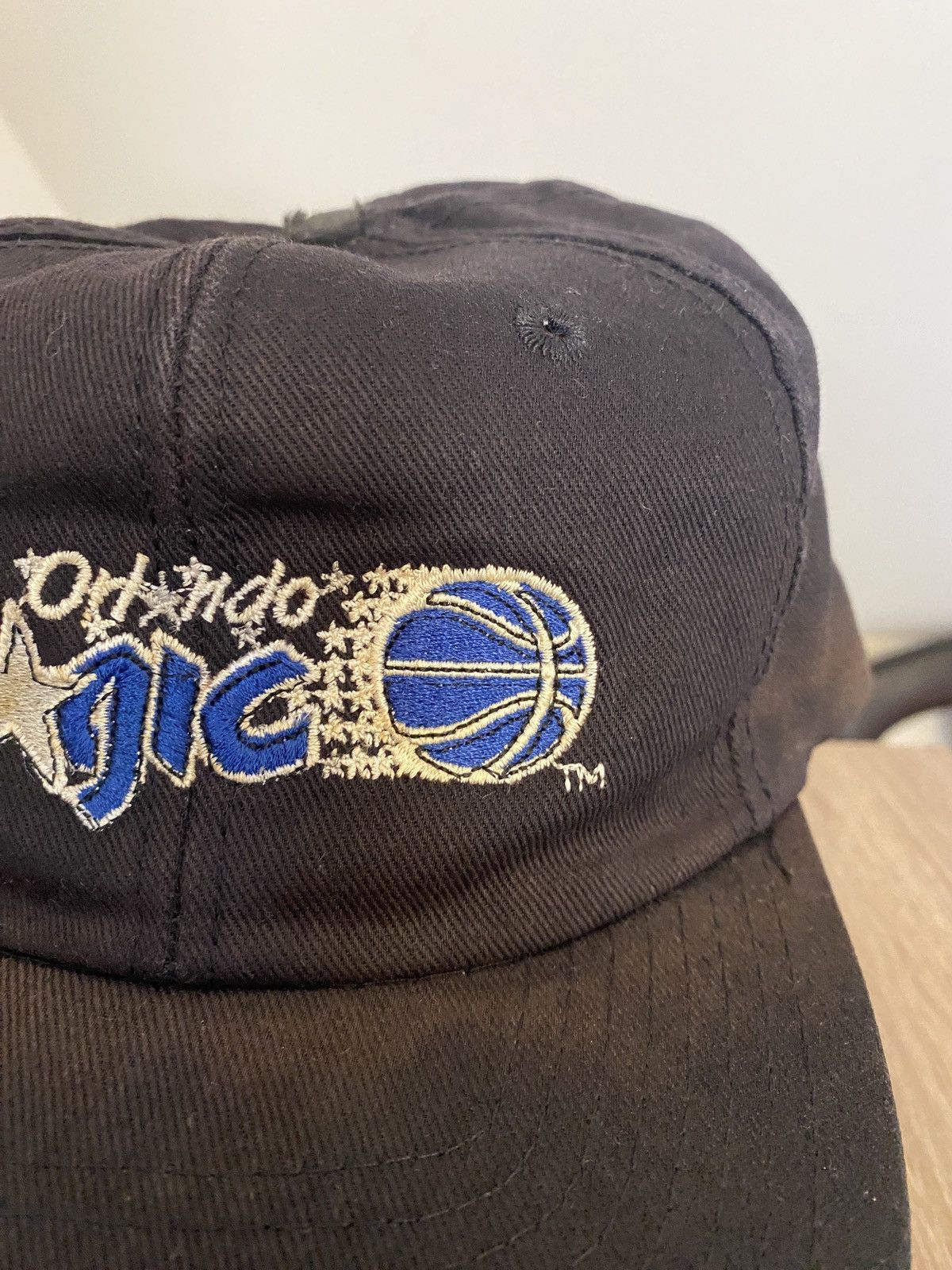 NBA Vintage 90’s Orlando Magic Sun Faded Black Snap Back Hat Cap Size ONE SIZE - 3 Thumbnail