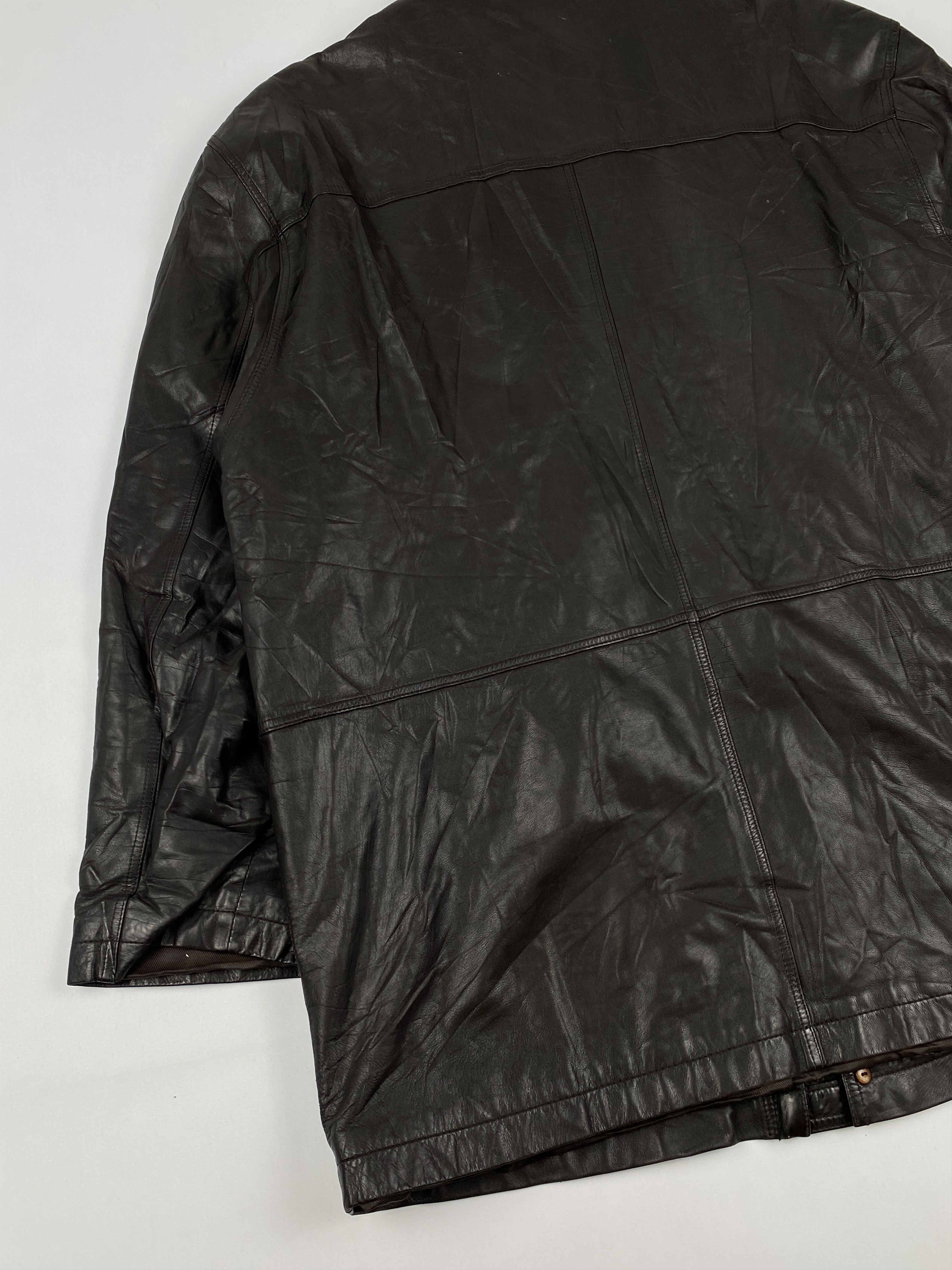 Yves Saint Laurent Leather Car Coat Jacket Size US L / EU 52-54 / 3 - 16 Thumbnail