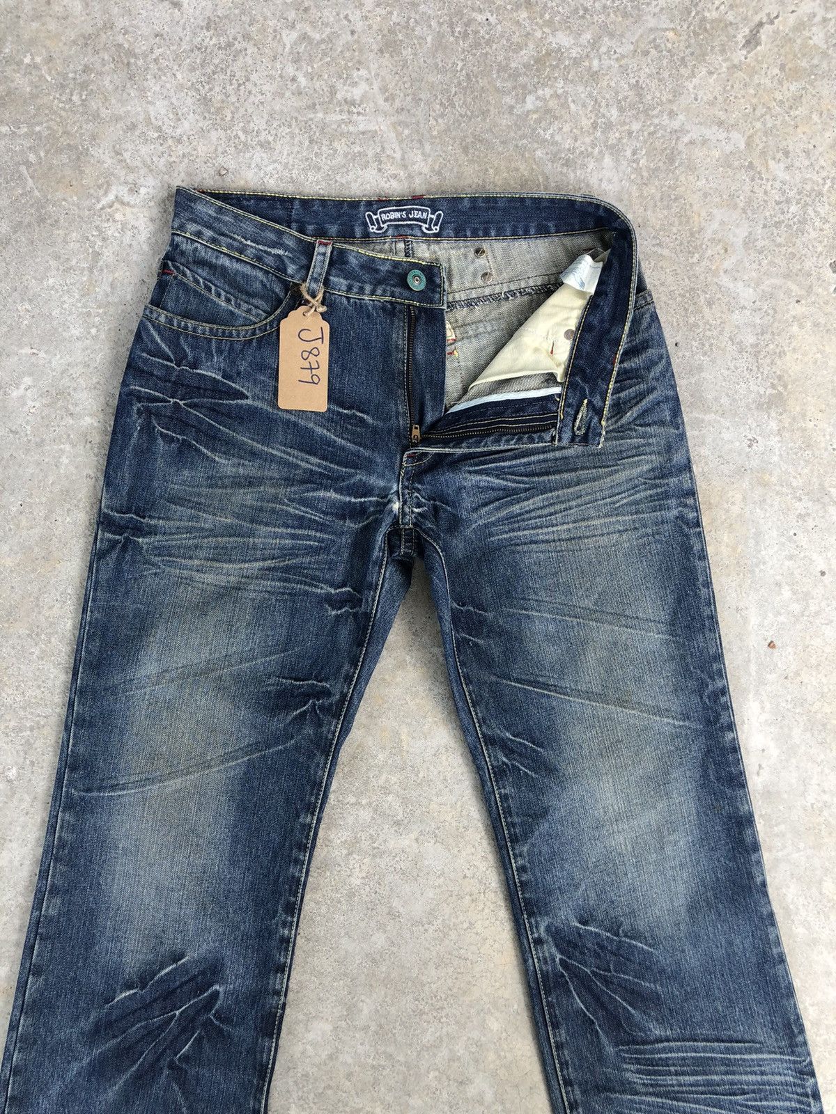 Robins Jeans Vintage Robin’s Embroidered Logo Distressed Jeans Size US 32 / EU 48 - 3 Thumbnail