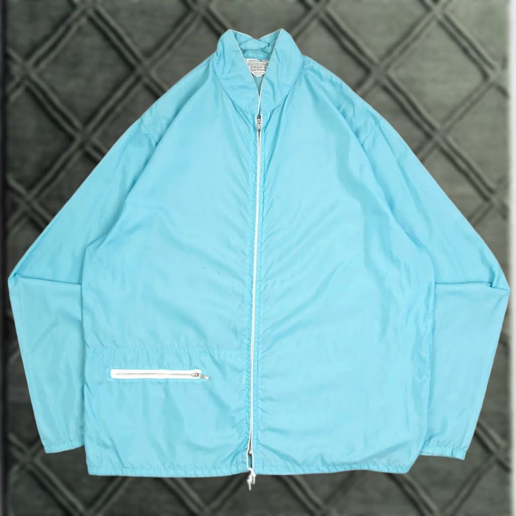 Vintage Vintage Men's 1980s Unbranded Lightweight Full Zip Jacket Blue Medium Size US M / EU 48-50 / 2 - 1 Thumbnail