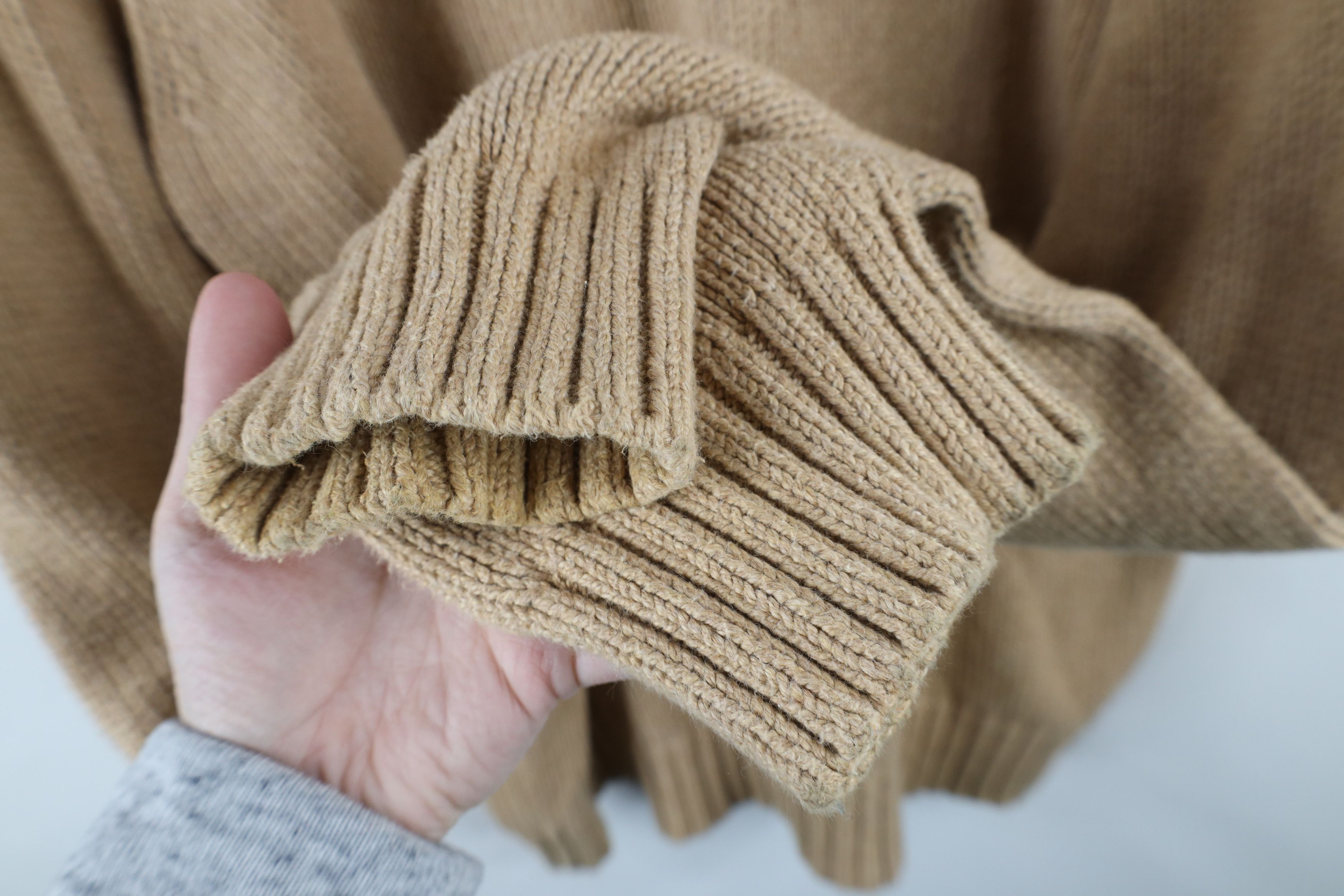 Ralph Lauren Vintage 90s Ralph Lauren Knit Crewneck Sweater Beige Brown Size US XL / EU 56 / 4 - 7 Thumbnail