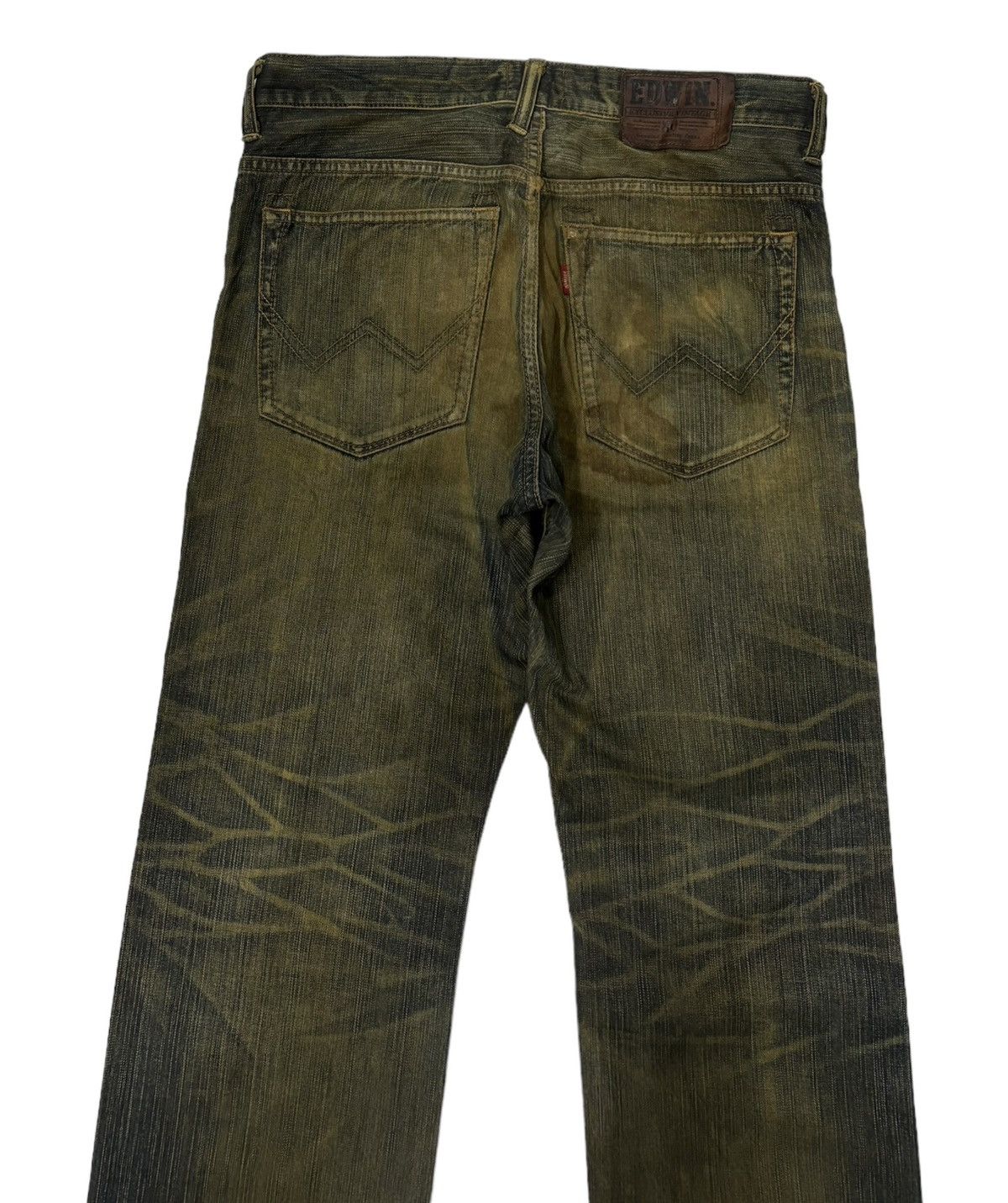 Edwin EDWIN RUSTY MUD WASH BAGGY DISTRESS DENIM JEANS Size US 34 / EU 50 - 6 Thumbnail