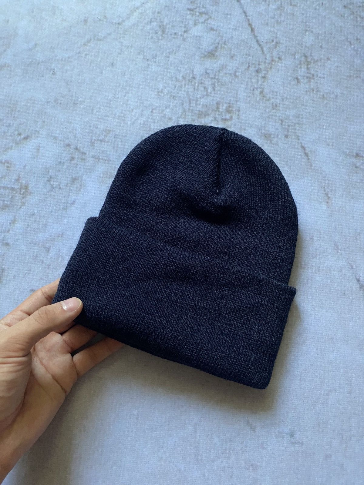 Carhartt × Vintage Carhartt Navy Blue Beanie Hat Size ONE SIZE - 2 Thumbnail