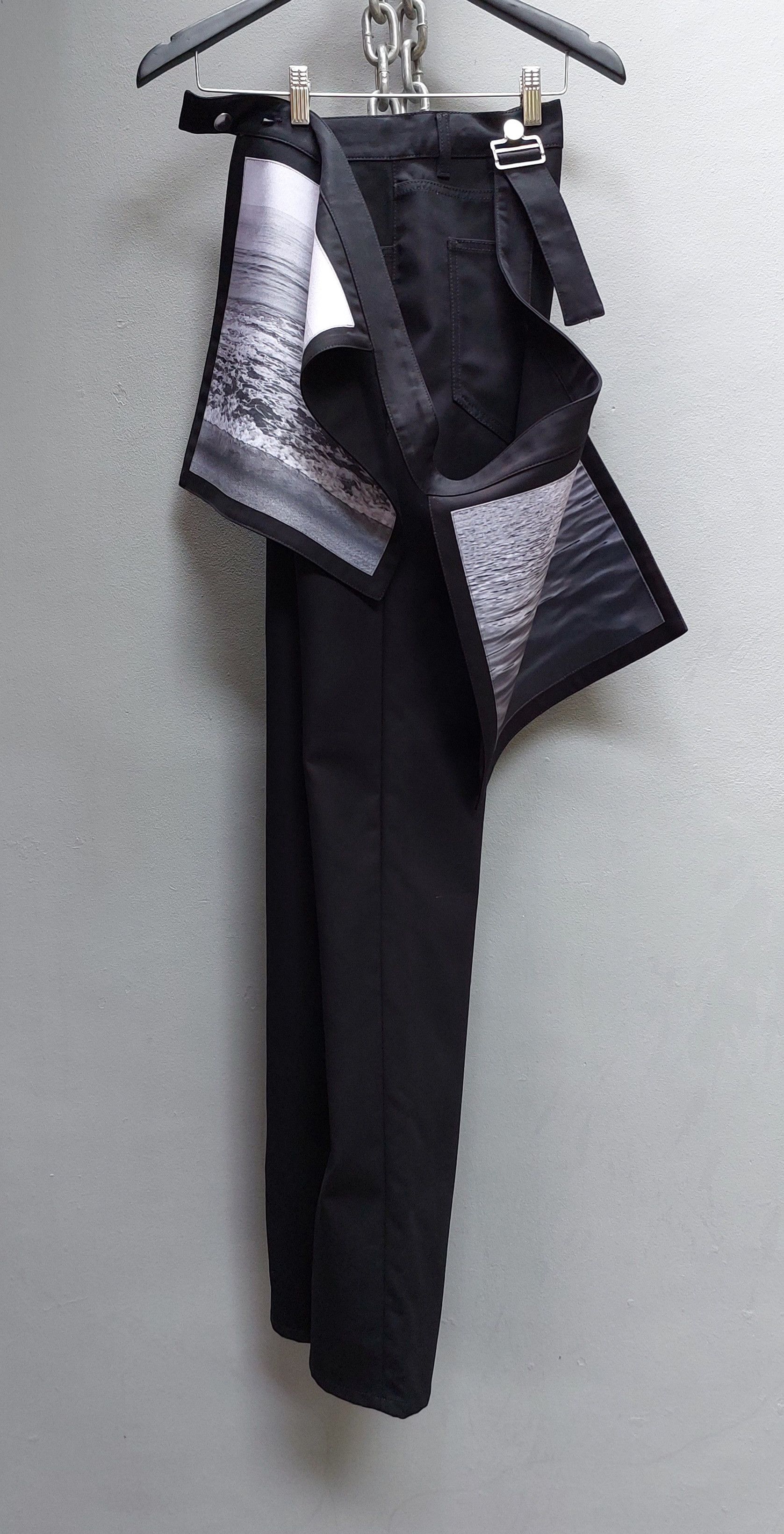 image of Raf Simons X Robert Mapplethorpe S/s 2017 Apron Pants in Black, Men's (Size 32)