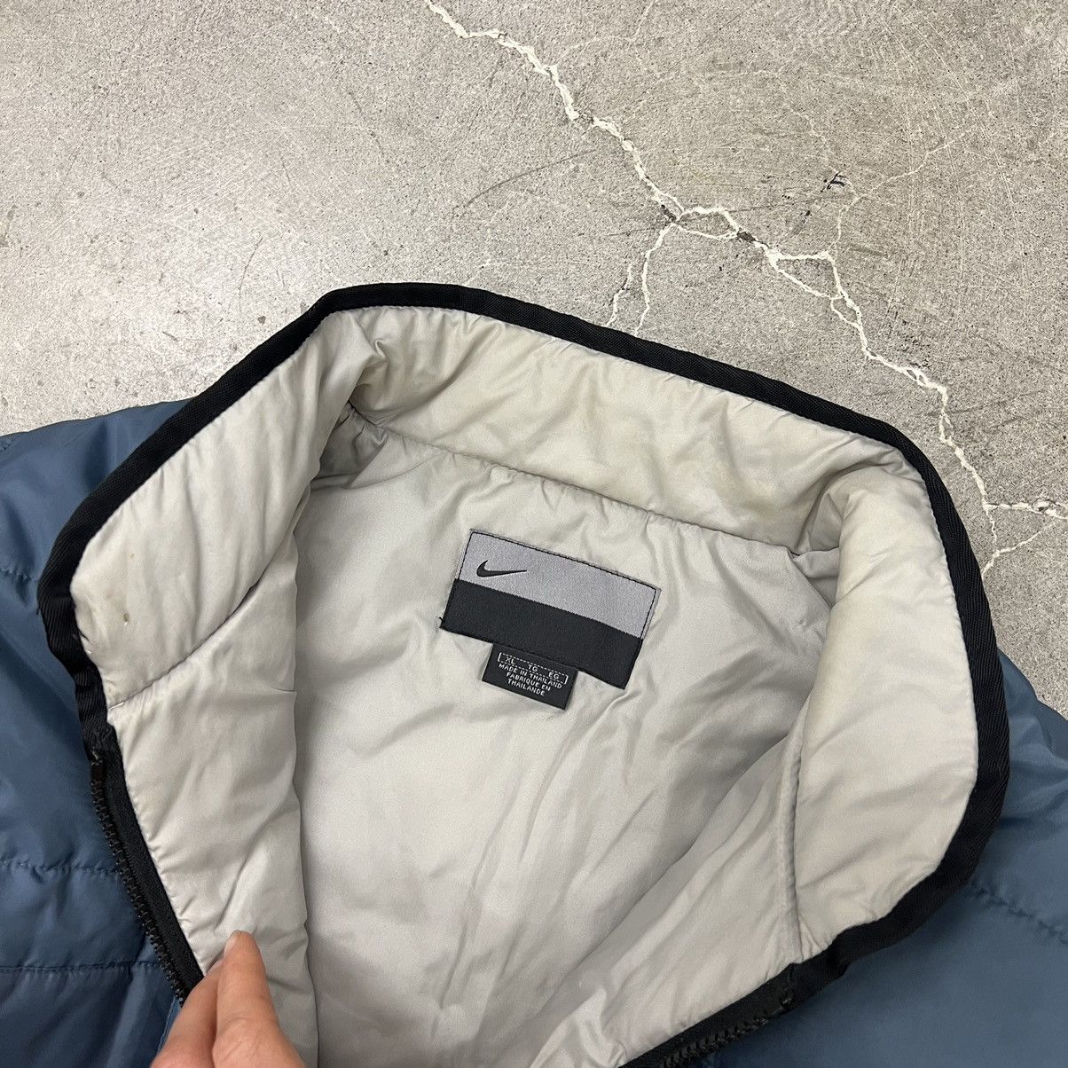 Nike × Vintage Y2k Nike puffer jacket swoosh embroidered tech vintage Size US XL / EU 56 / 4 - 4 Thumbnail