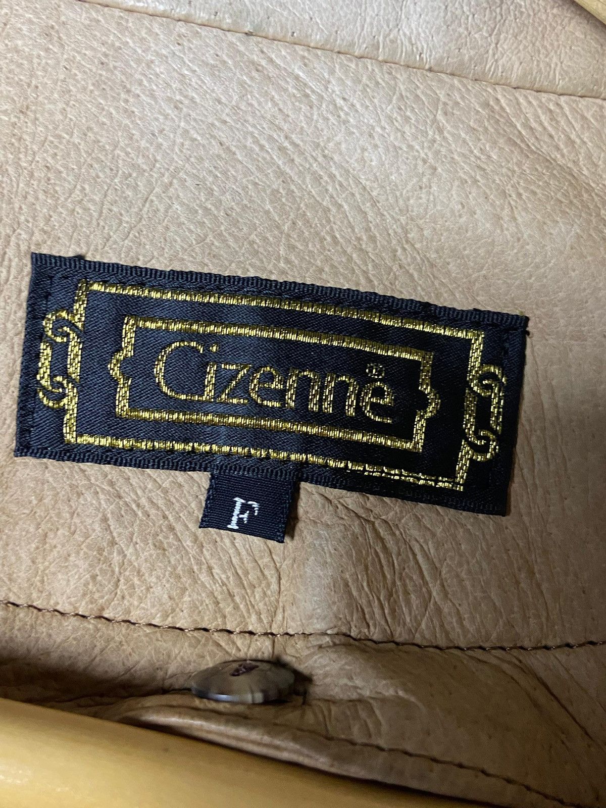 Japanese Brand Cizenne Animal Printed Mix Leather Jacket (161) Size US S / EU 44-46 / 1 - 8 Thumbnail