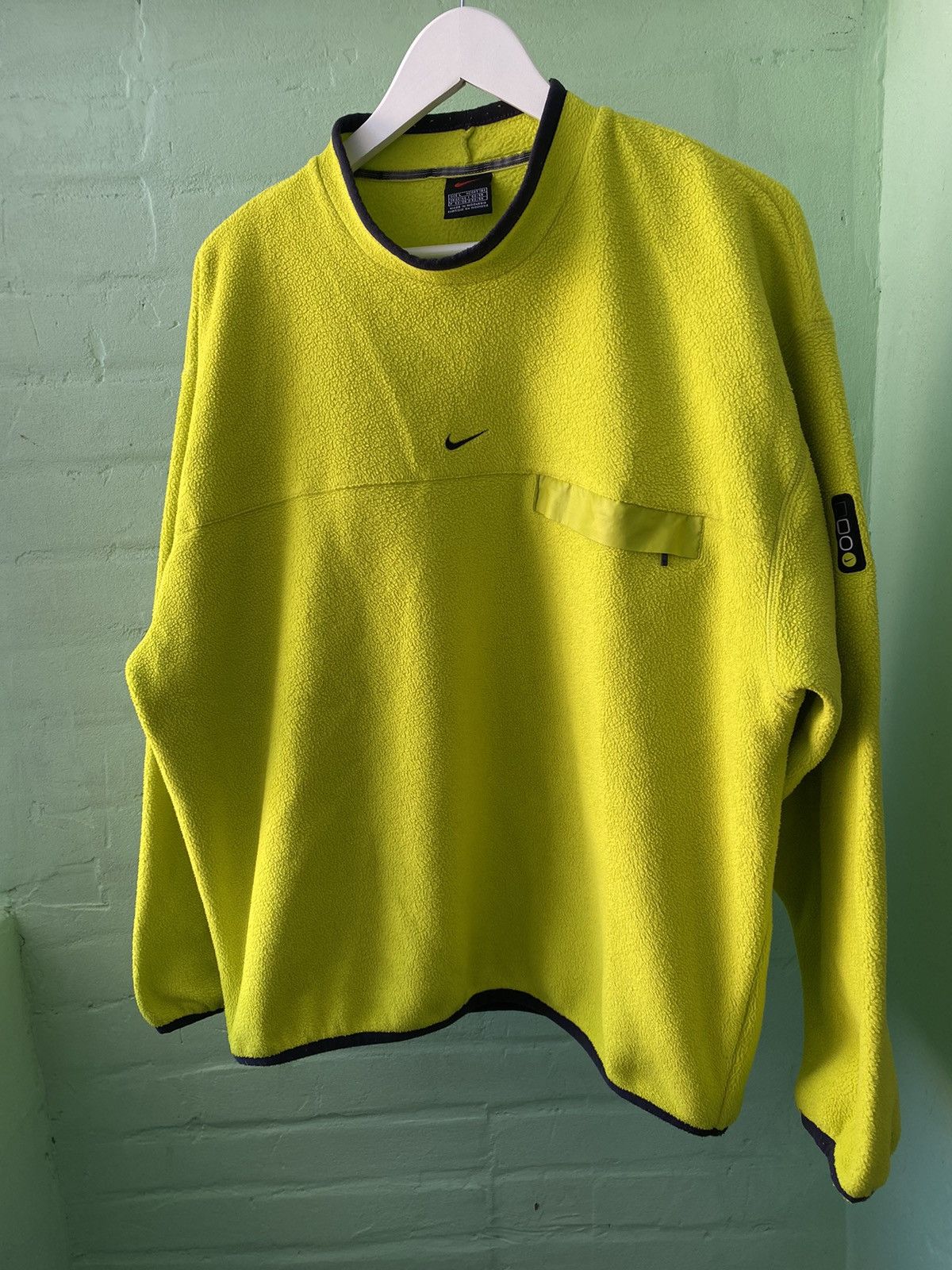 Nike × Vintage Vintage Nike Fleece Orange Very Rare Size US L / EU 52-54 / 3 - 2 Thumbnail