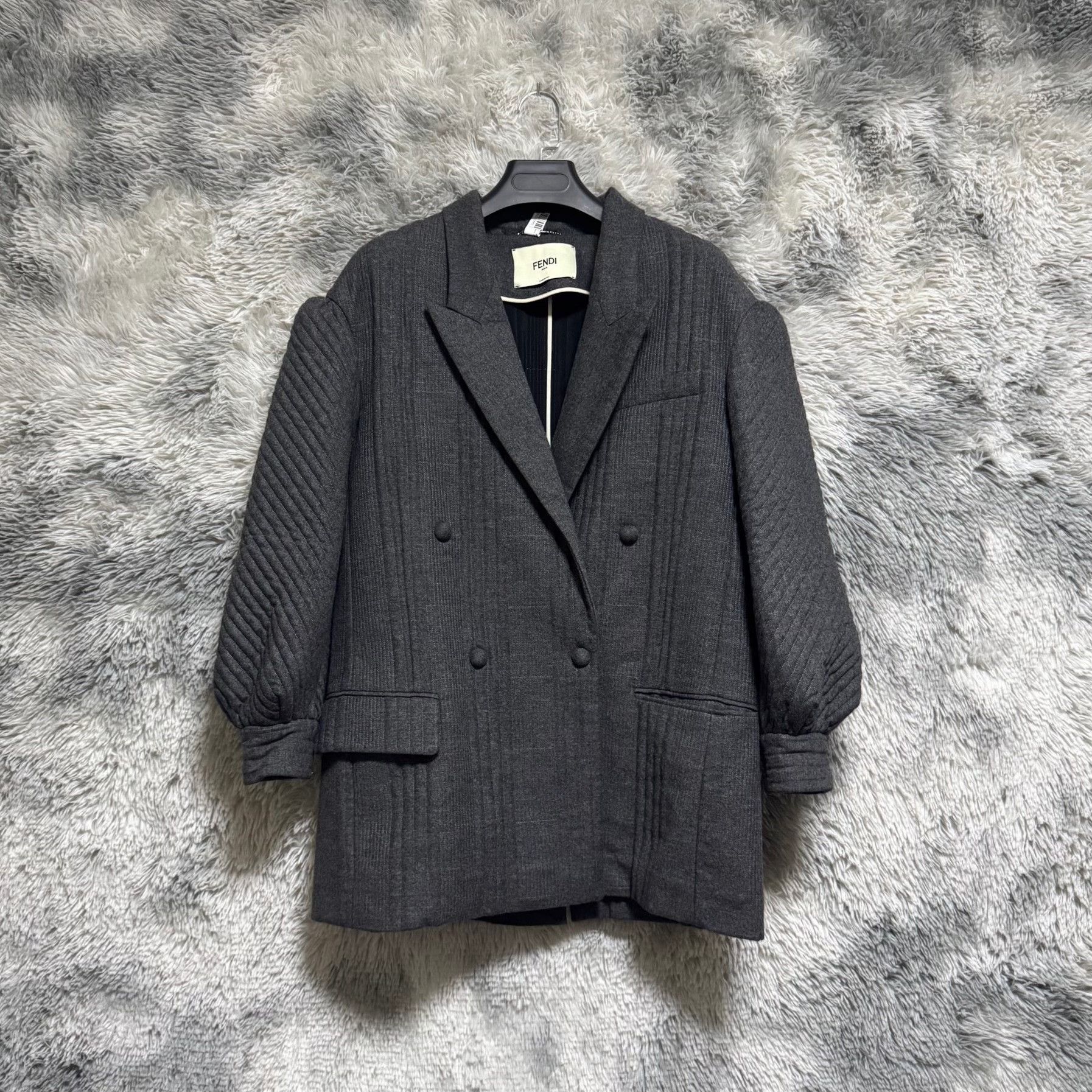 Fendi Fendi Gray Coat Outerwear Casual Size US M / EU 48-50 / 2 - 1 Thumbnail