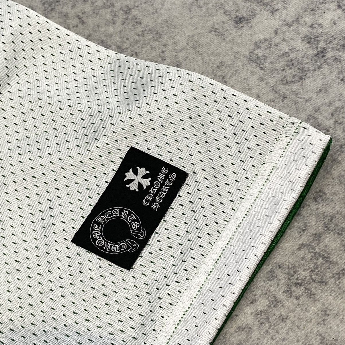 Chrome Hearts CHROME HEARTS Mesh Reversible Basketball Jersey GREEN/WHITE Size US L / EU 52-54 / 3 - 11 Thumbnail