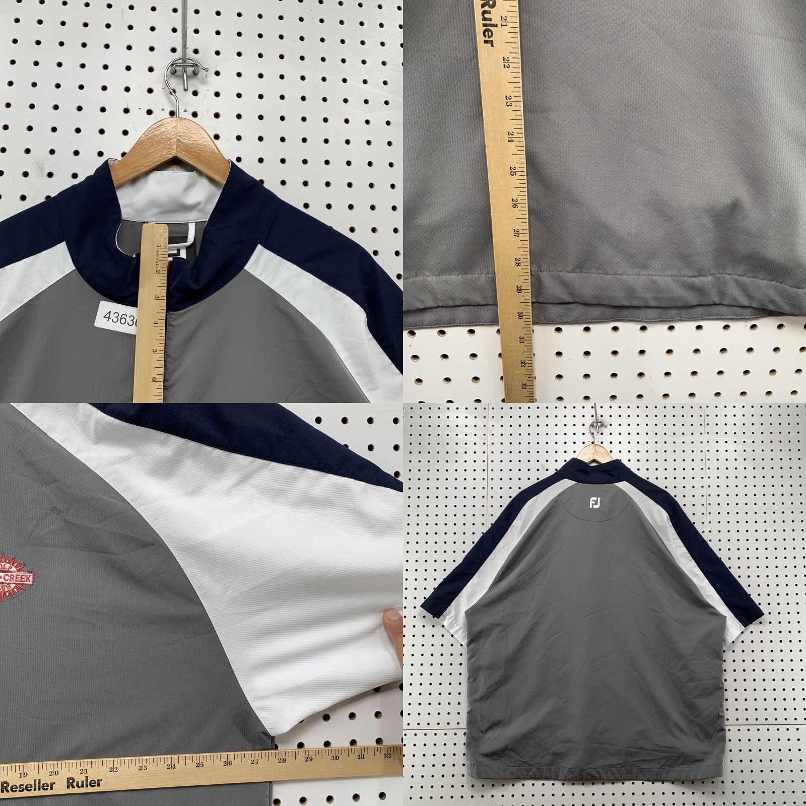 Footjoy FootJoy Jacket 2XL Gray Windbreaker 1/4 Zip Mens Golf Nylon Pullover FJ Klein Creek Size US XXL / EU 58 / 5 - 8 Thumbnail