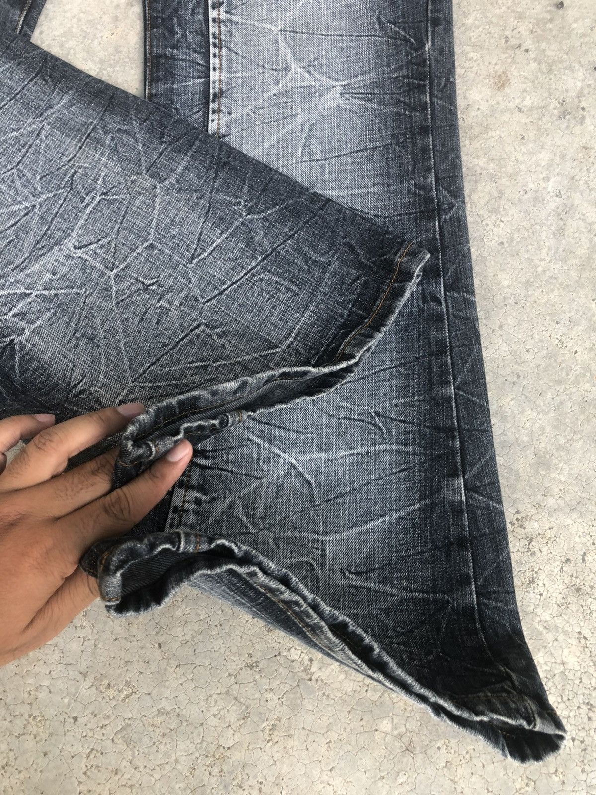If Six Was Nine Japanese Black ant Flared Jeans Distressed Jeans Size US 38 / EU 54 - 13 Thumbnail