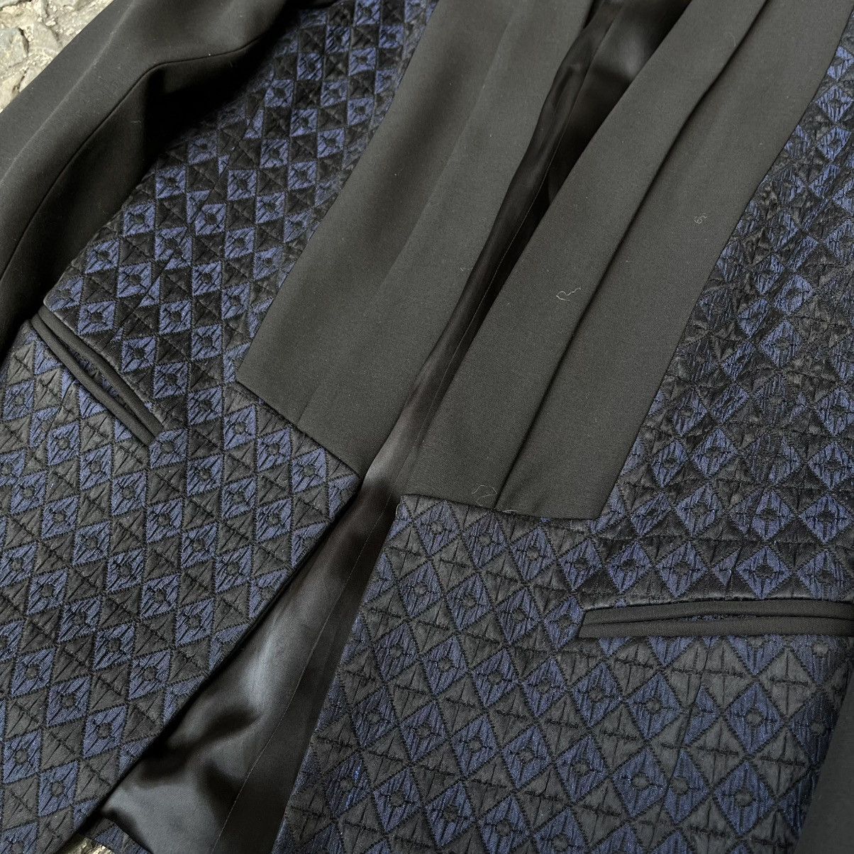 Sandro Sandro Geometric Panel Tuxedo Jacket Size XS / US 0-2 / IT 36-38 - 6 Thumbnail
