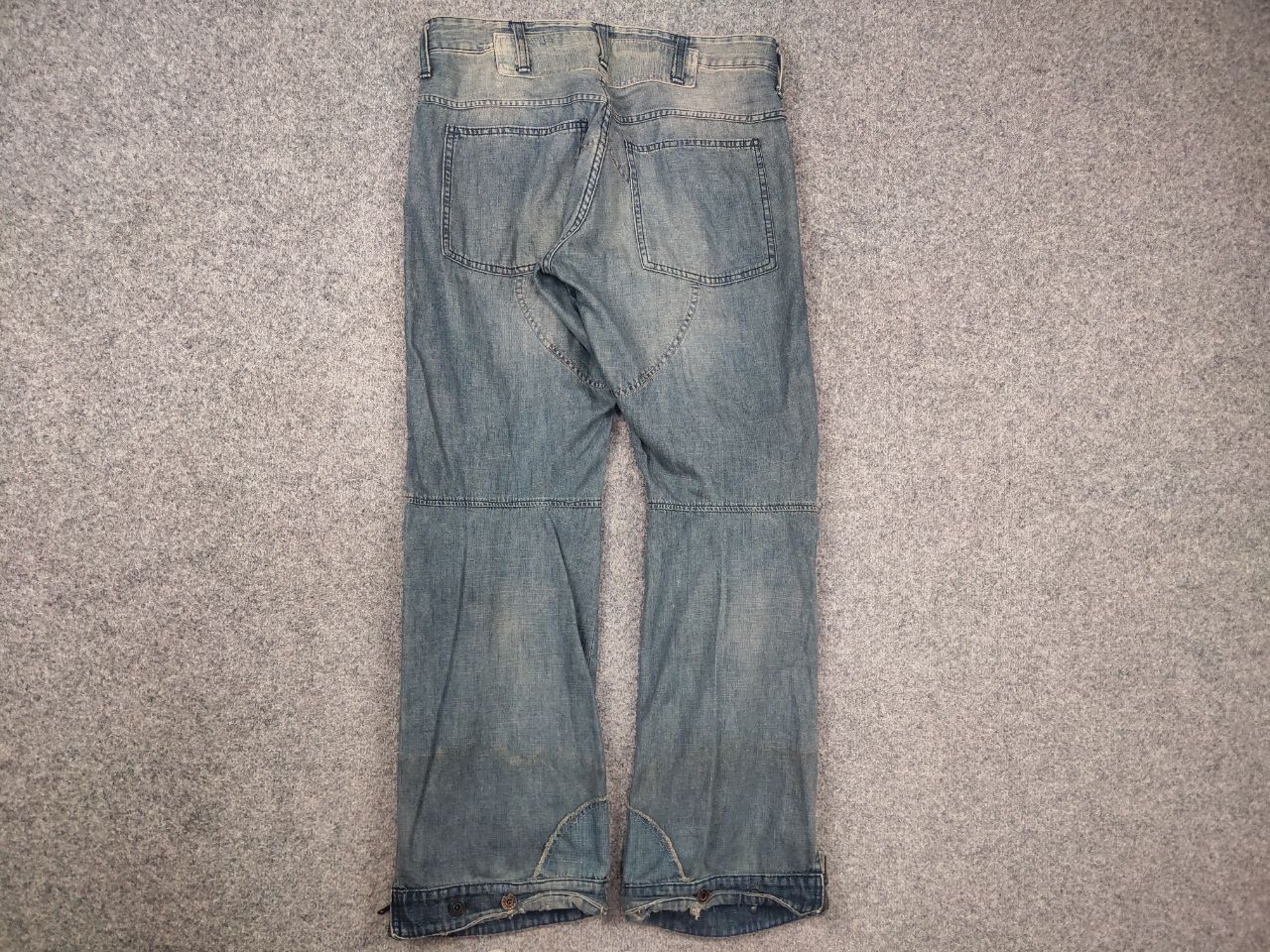 G-Star Rare Vintage G Star Raw Concept elwood Y2K Baggy Zip Jeans Size US 33 - 8 Thumbnail