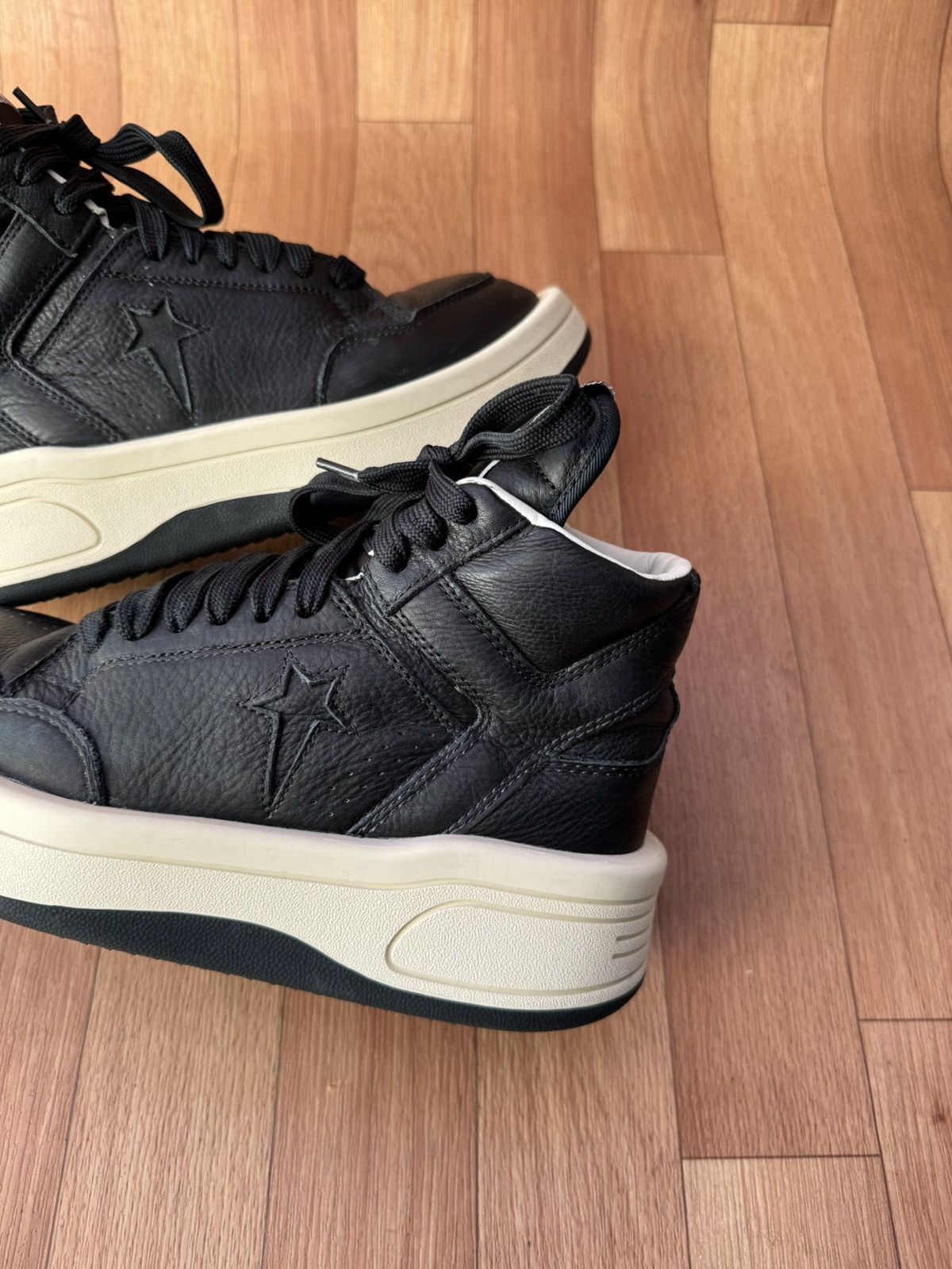 Converse × Rick Owens Drkshdw Turbowpn black cloud sneakers Size US 8.5 / IT 38.5 - 11 Thumbnail